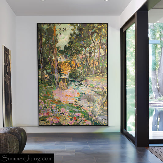 Artist: Unknown - Naked Refusal | Frequency 3.5 - Bold, surreal, vivid colors, digital collage, expressive abstraction.