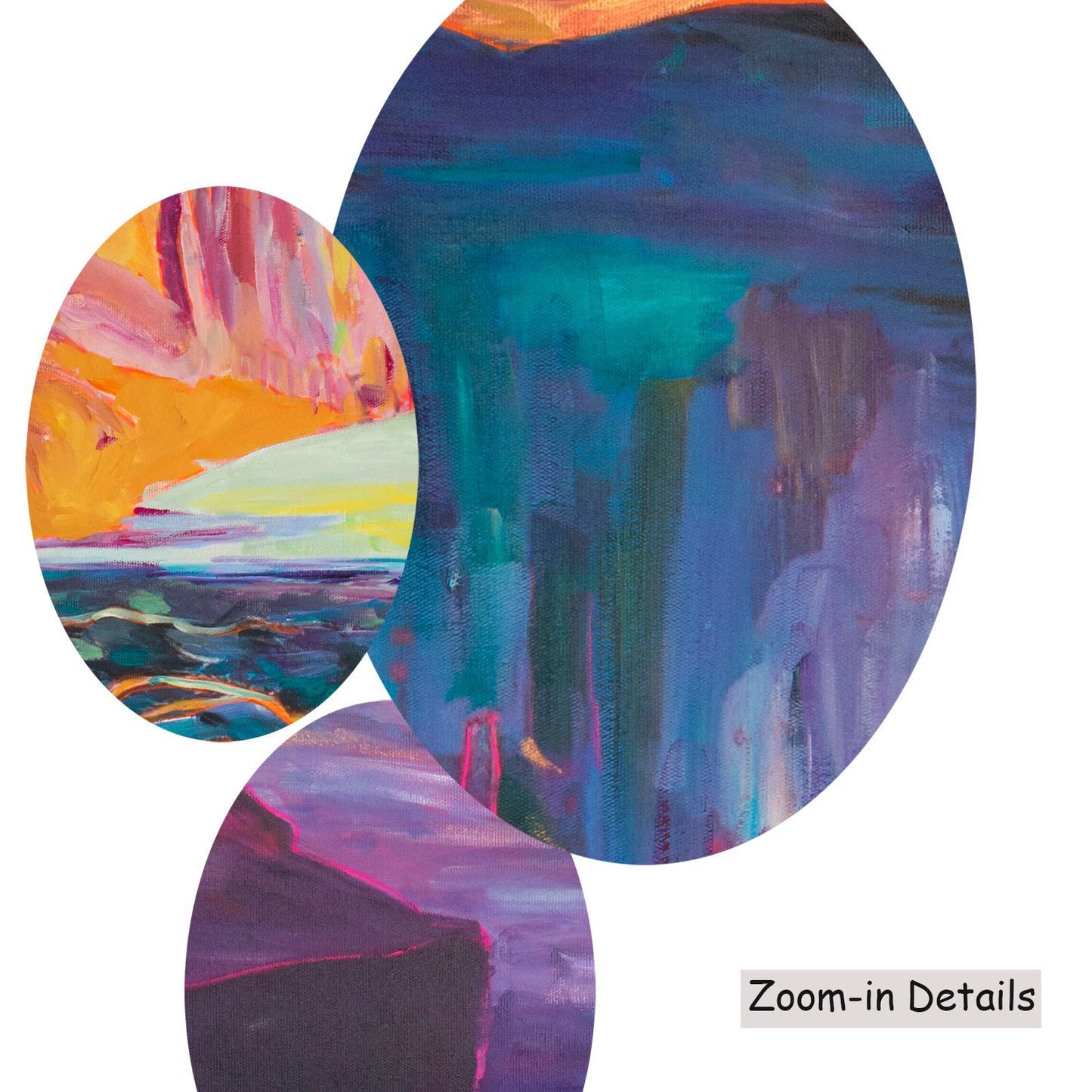 Between Two Worlds, purple, orange, pink Limited Edition Print by Summer Jiang