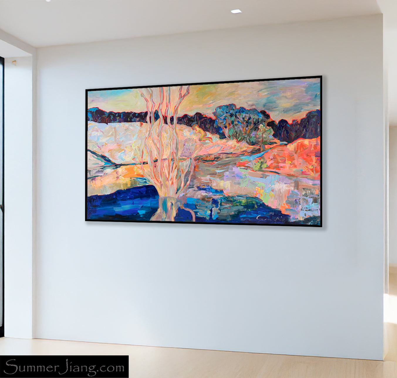 Artist: Summer Jiang - The Pause | Frequency 1.7: Soft pastels, fluid brushwork, abstract Daoist calm, ethereal layering