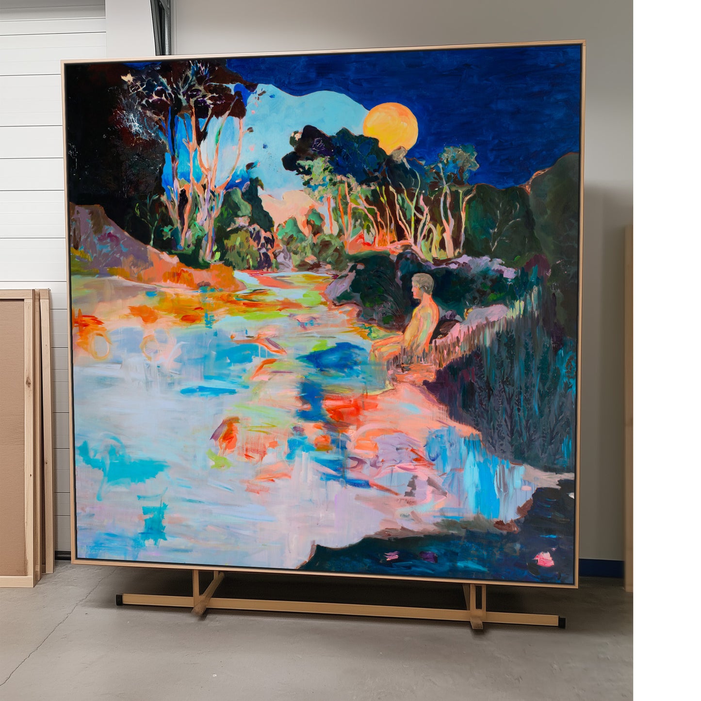 Artist: Whole | Frequency 4.4 - Abstract, vibrant colors, geometric forms, digital layering, dynamic composition.