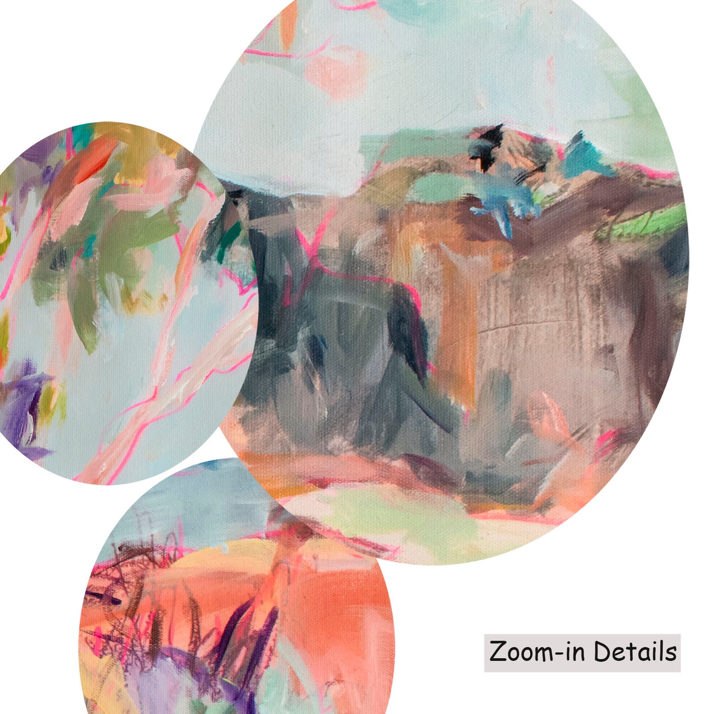 No words, pink, green, brown Limited Edition Print by Summer Jiang