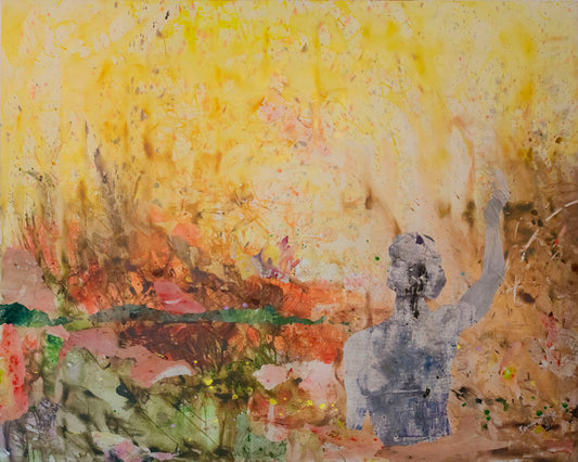 The Merge, yellow, brown, orange Limited Edition Print by Summer Jiang