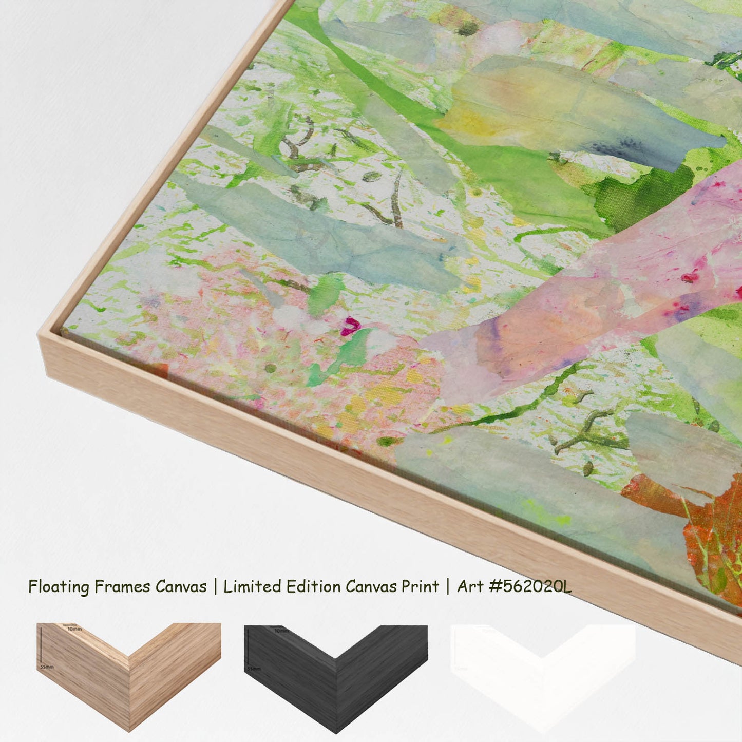Merge, pink, yellow, green, orange Limited Edition Print by Summer Jiang
