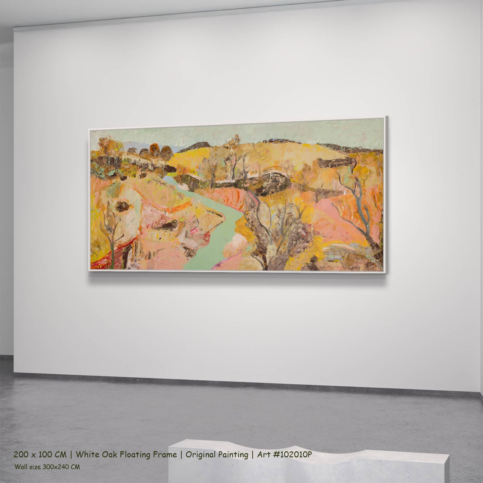 Albury, gold, pink, brown Original Painting by Summer Jiang