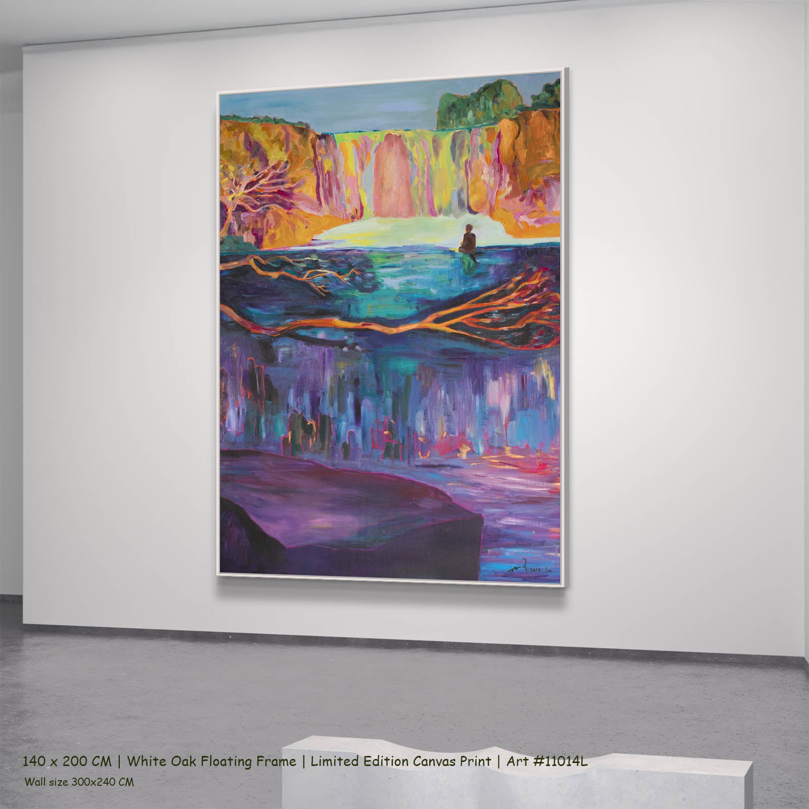 Between Two Worlds, purple, orange, pink Limited Edition Print by Summer Jiang