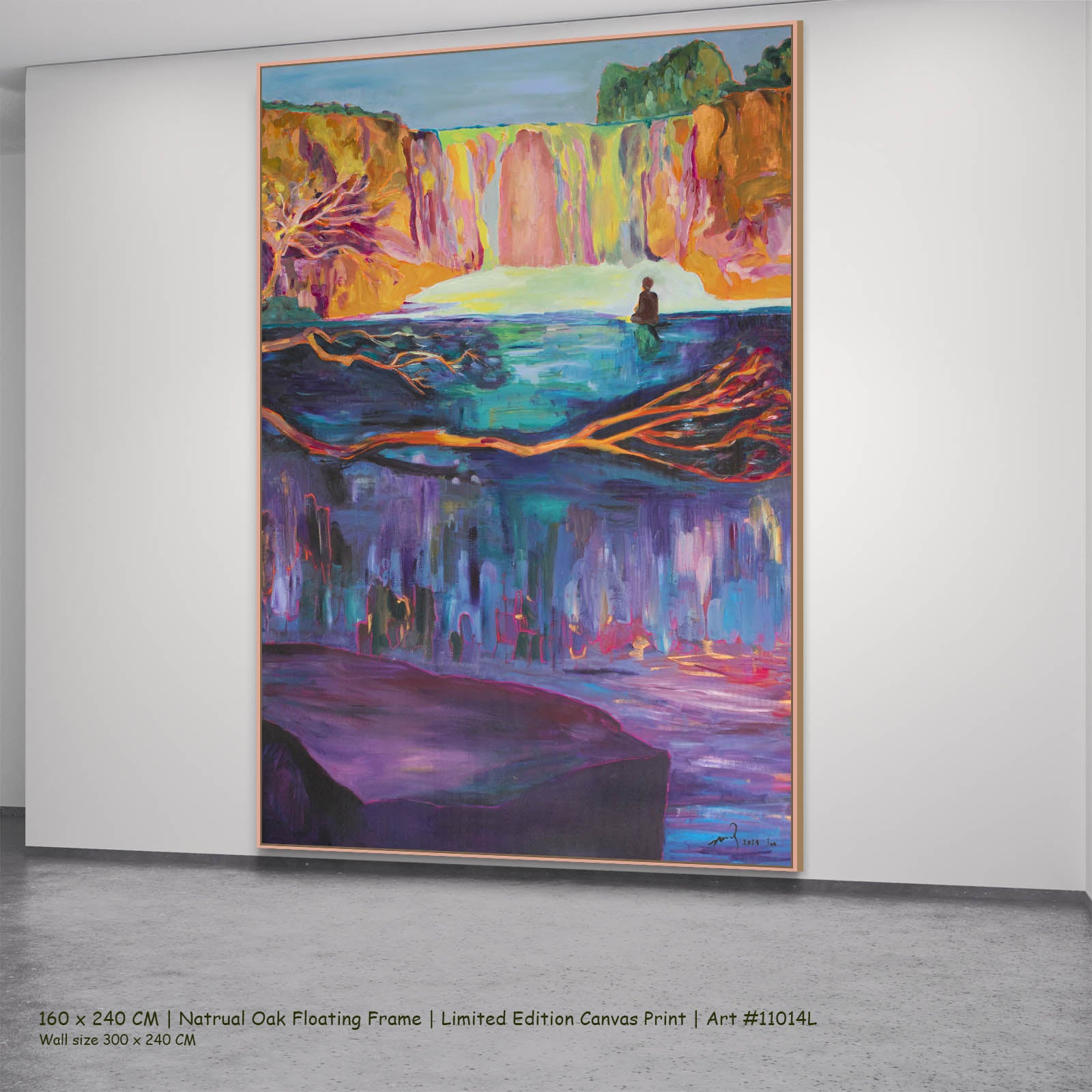 Between Two Worlds, purple, orange, pink Limited Edition Print by Summer Jiang