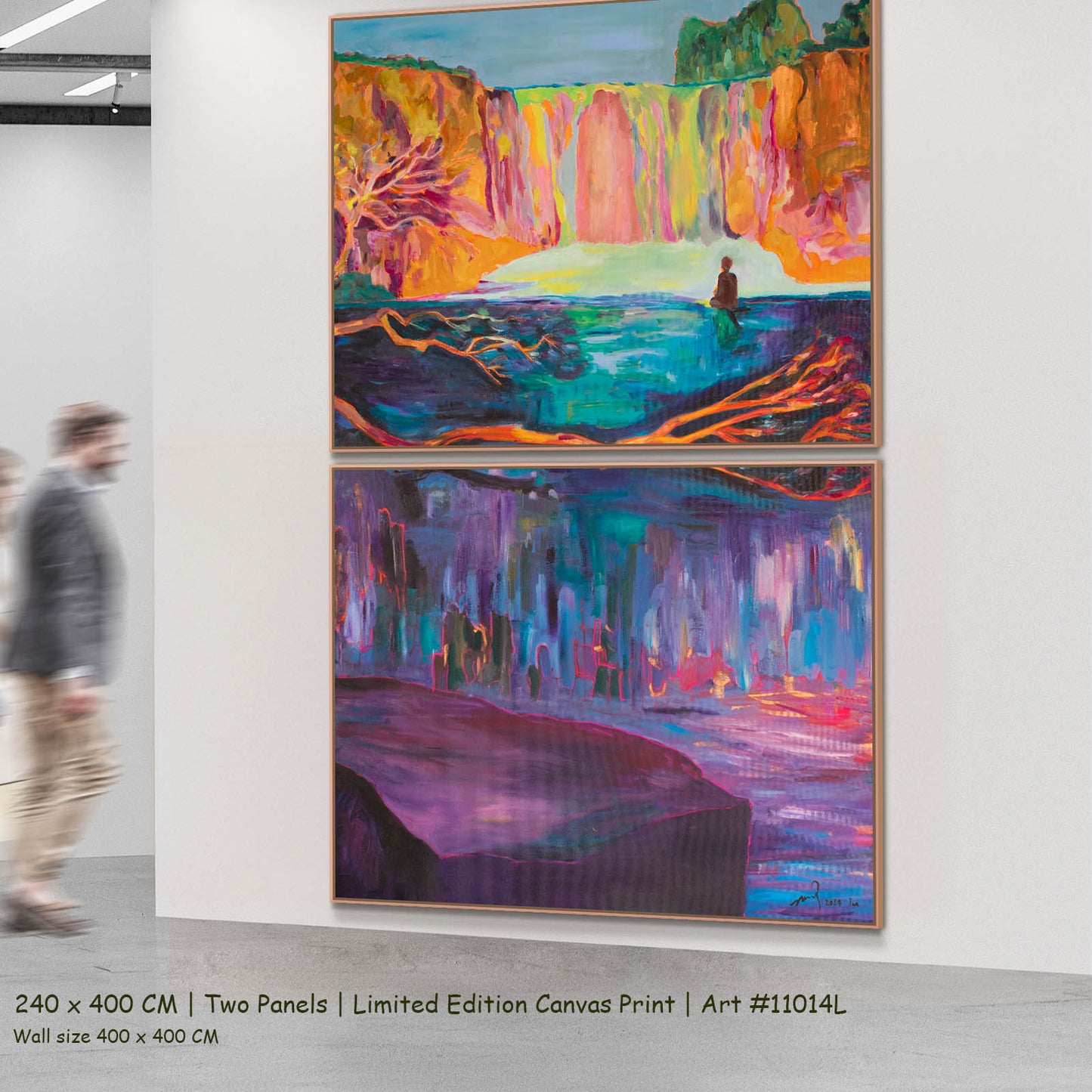 Between Two Worlds, purple, orange, pink Limited Edition Print by Summer Jiang