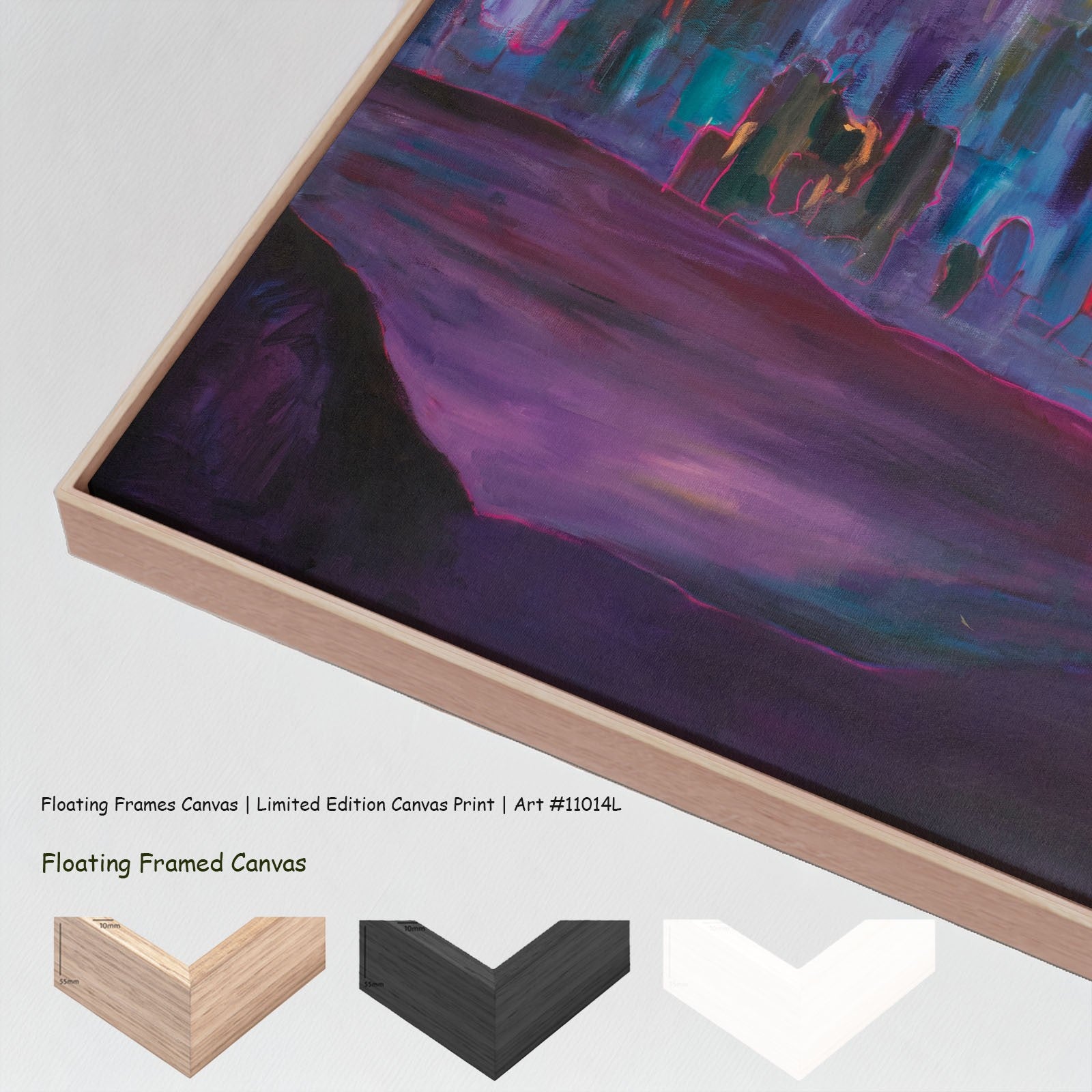 Between Two Worlds, purple, orange, pink Limited Edition Print by Summer Jiang