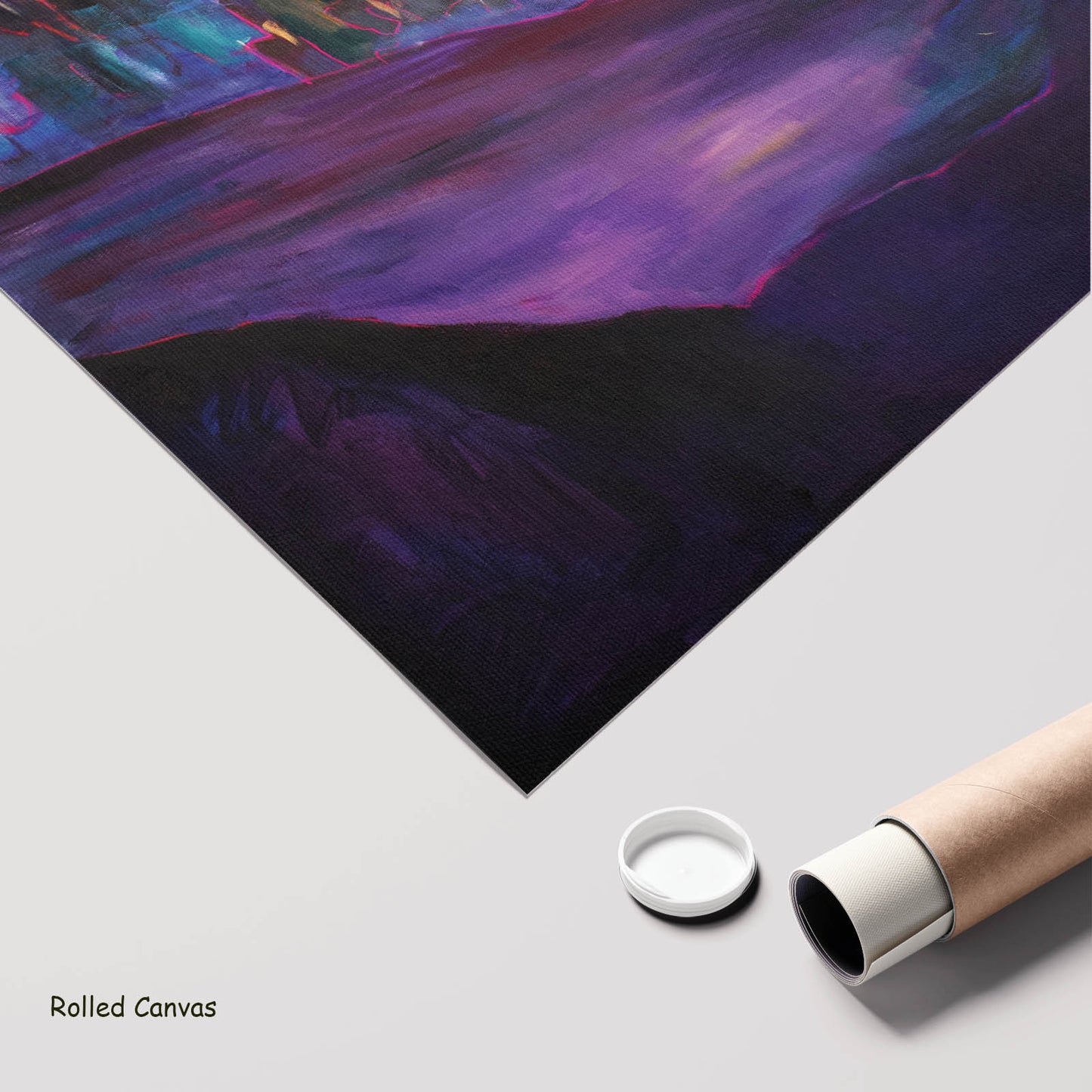 Between Two Worlds, purple, orange, pink Limited Edition Print by Summer Jiang