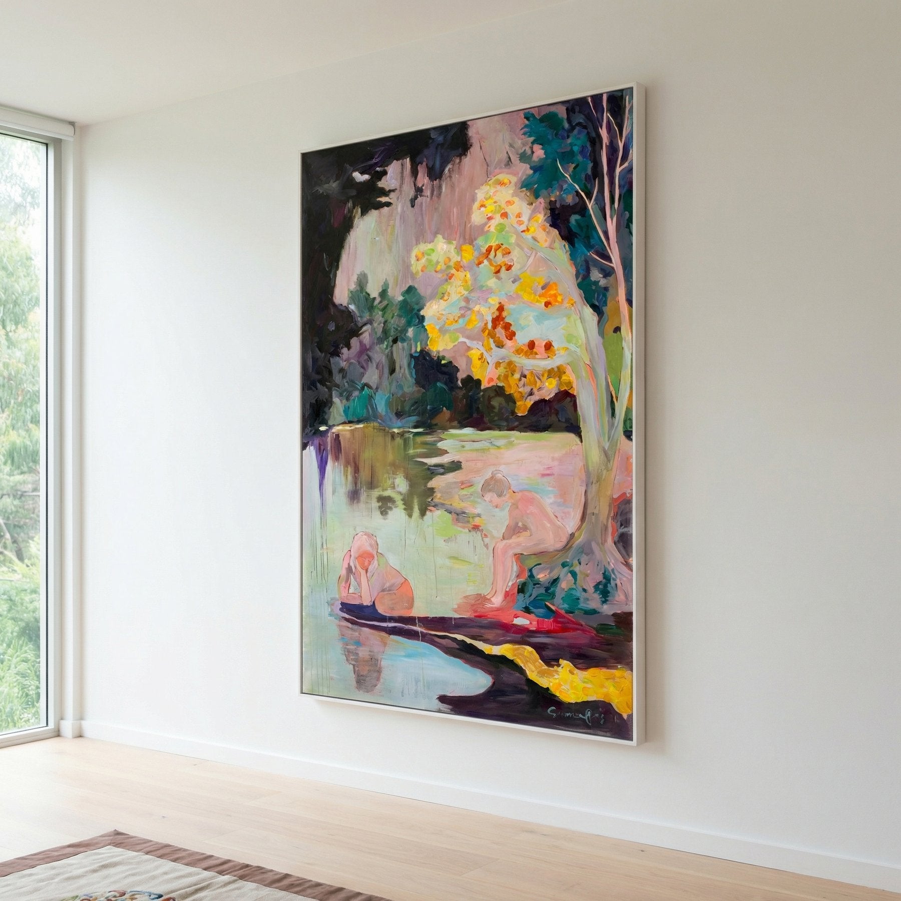 Soundless, green, yellow, pink Limited Edition Print by Summer Jiang