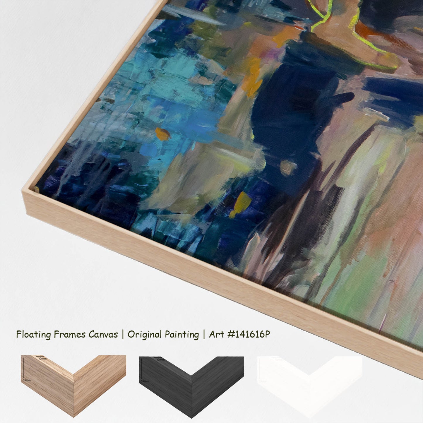 We Exist, green, pink, blue Original Painting by Summer Jiang