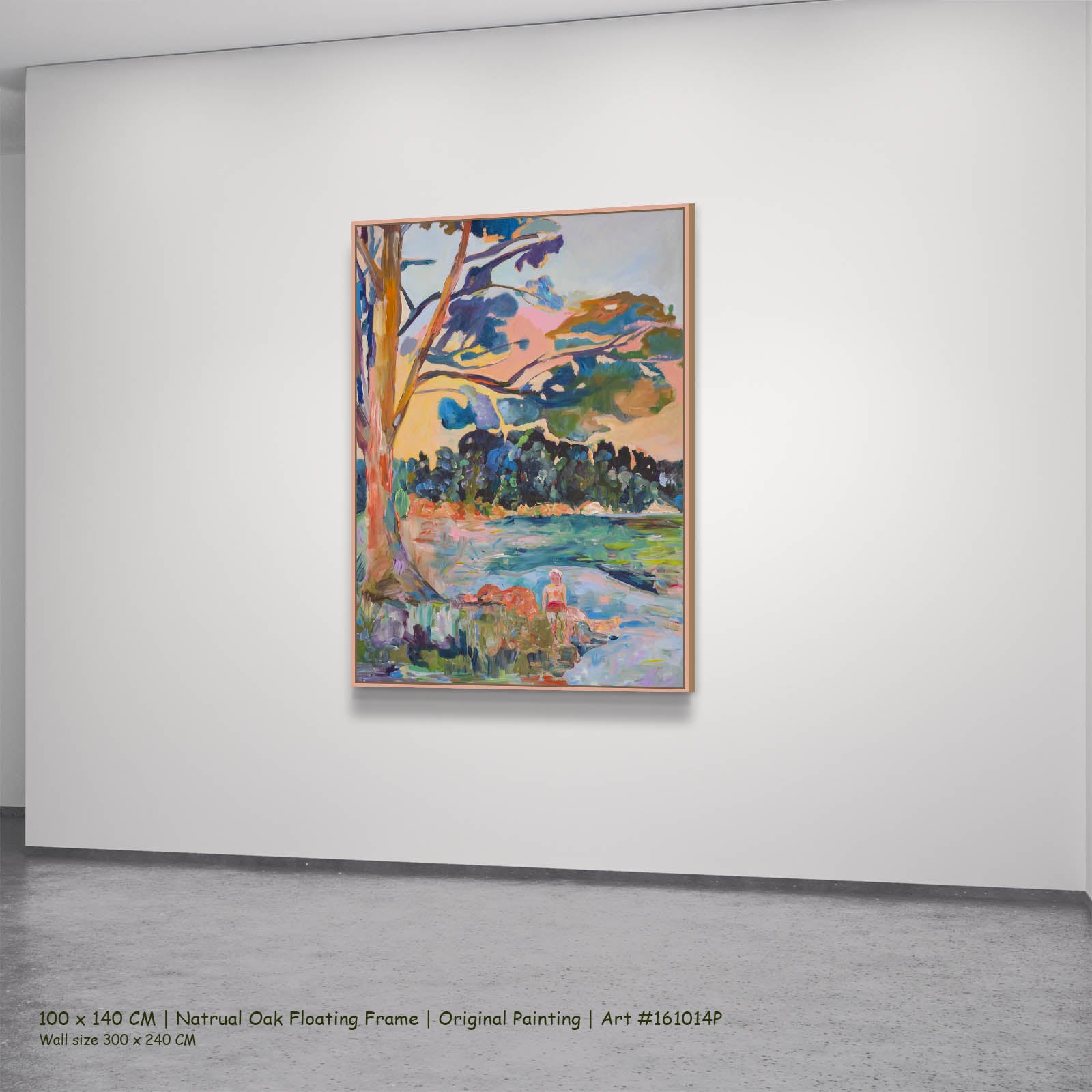 Cost of becoming, green, blue, pink, brown Original Painting by Summer Jiang