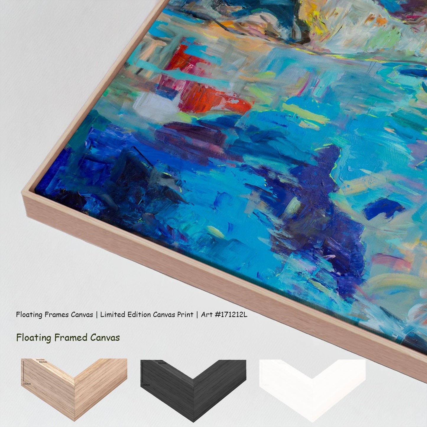 River washes me, blue, pink, green Limited Edition Print by Summer Jiang
