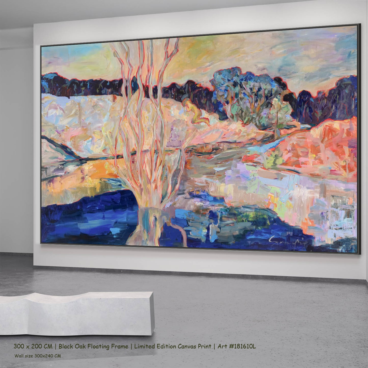 The Pause, blue, pink, orange Limited Edition Print by Summer Jiang