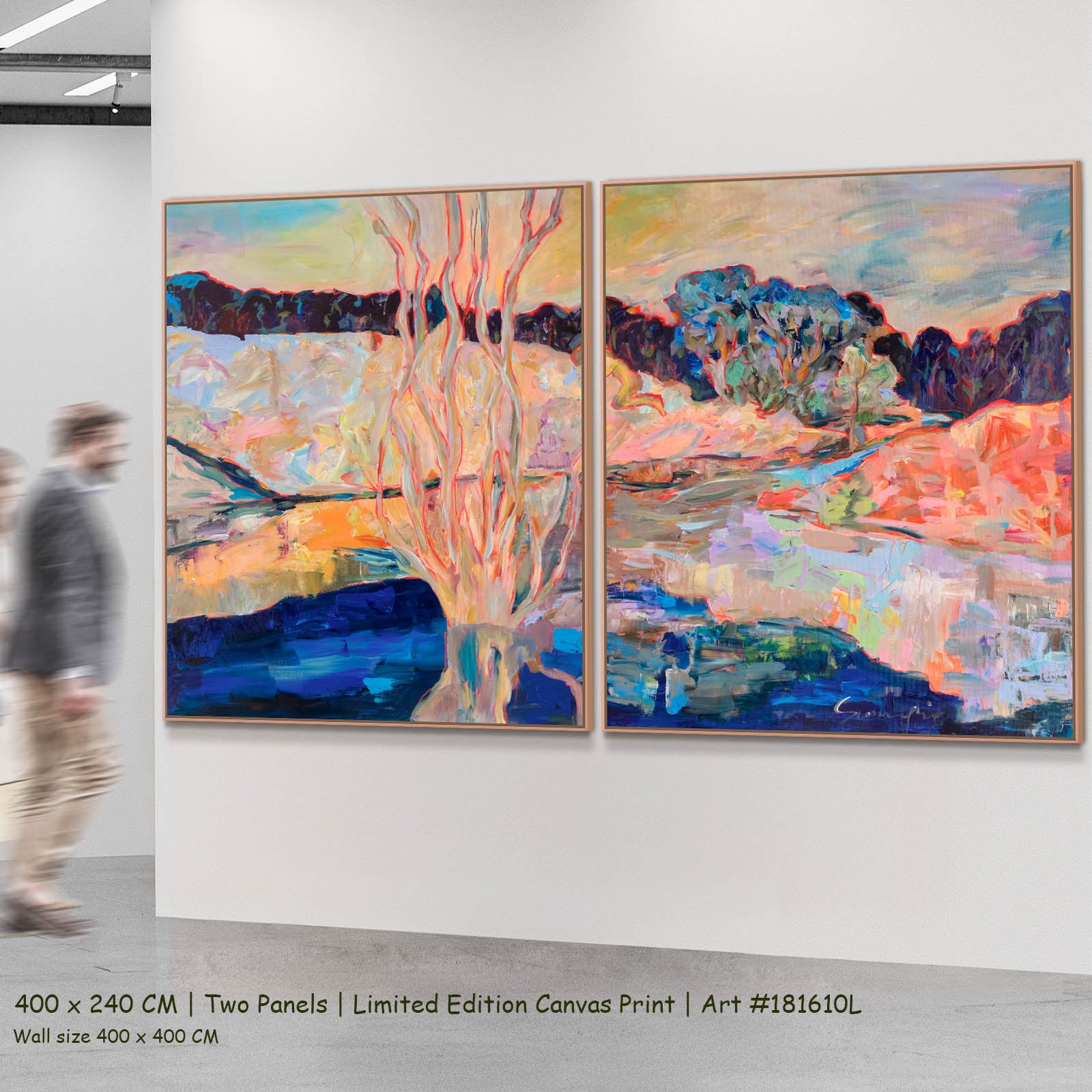 The Pause, blue, pink, orange Limited Edition Print by Summer Jiang