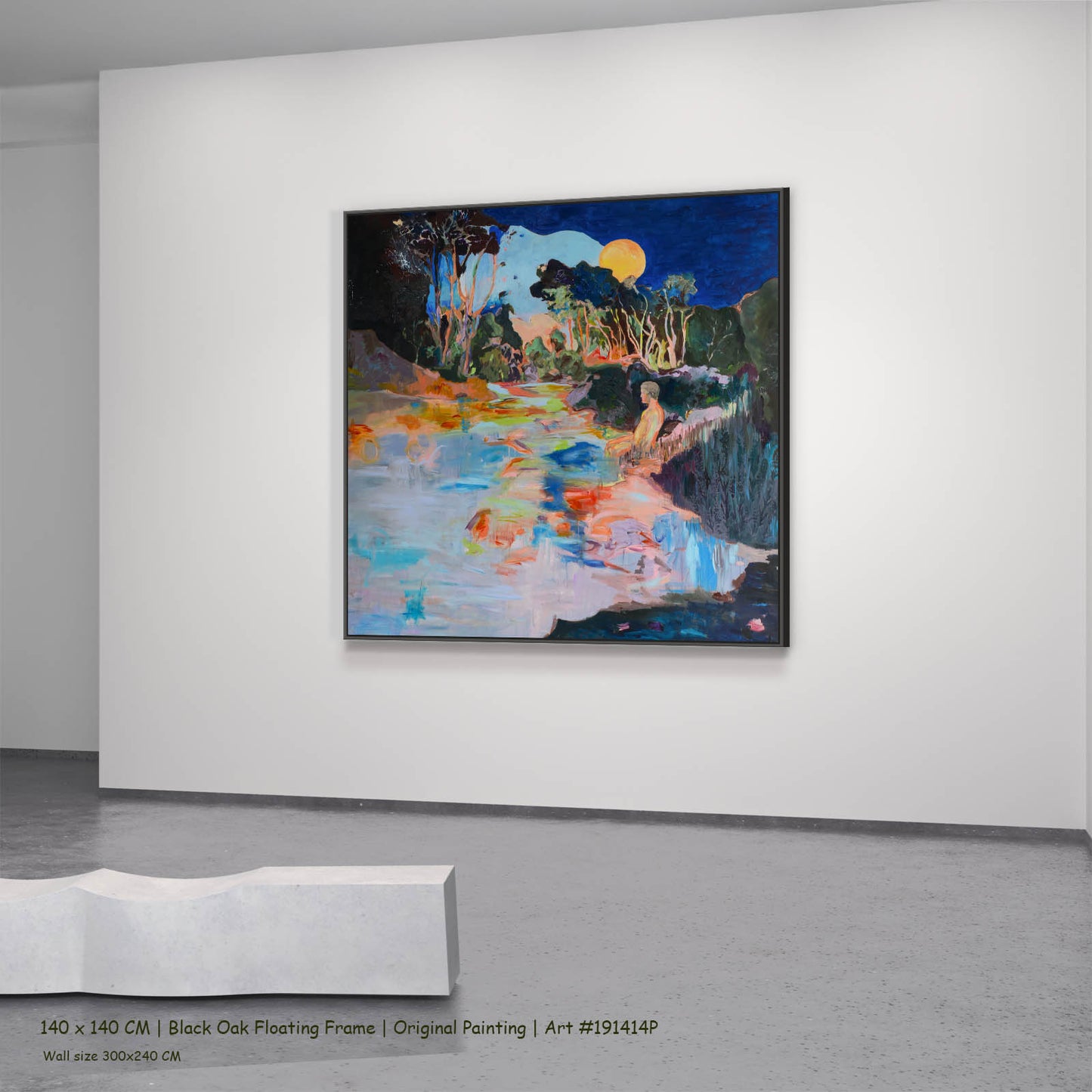Whole, blue, green, orange Original Painting by Summer Jiang