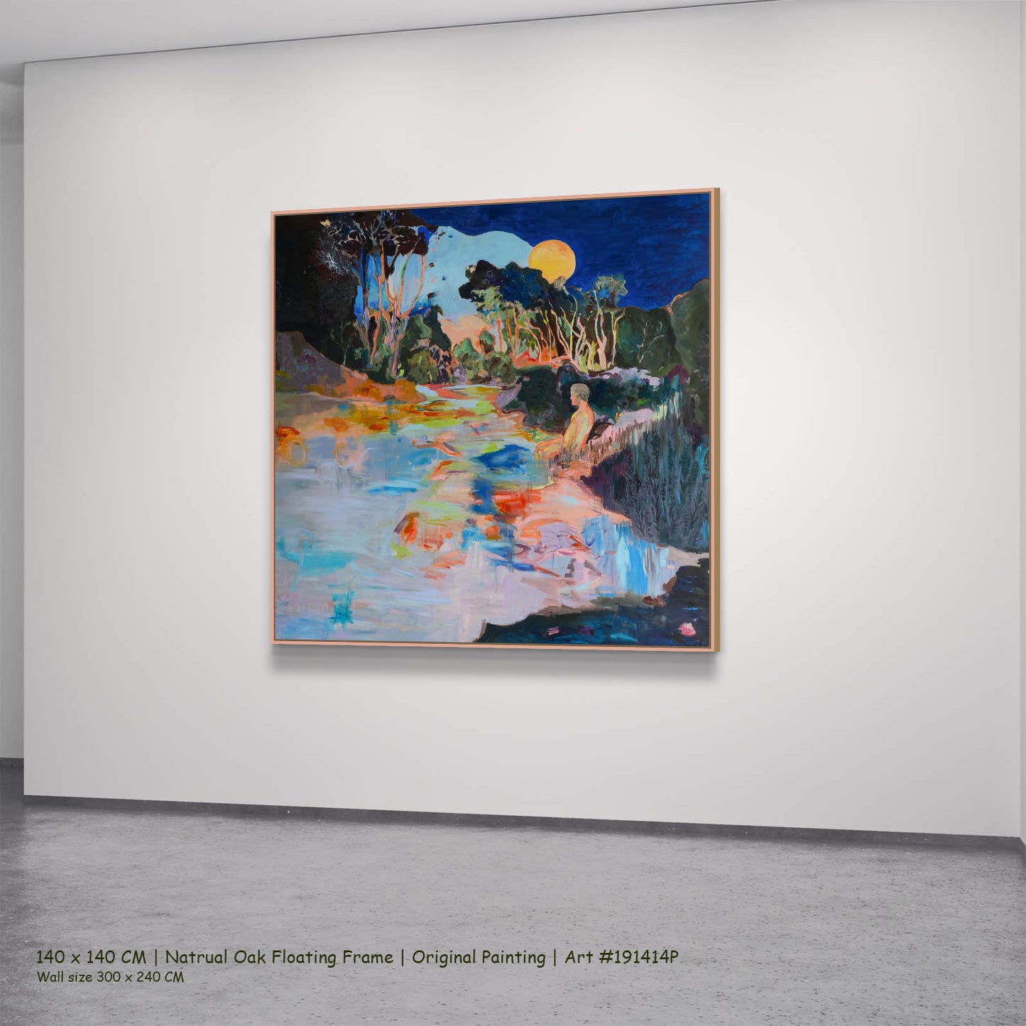 Whole, blue, green, orange Original Painting by Summer Jiang