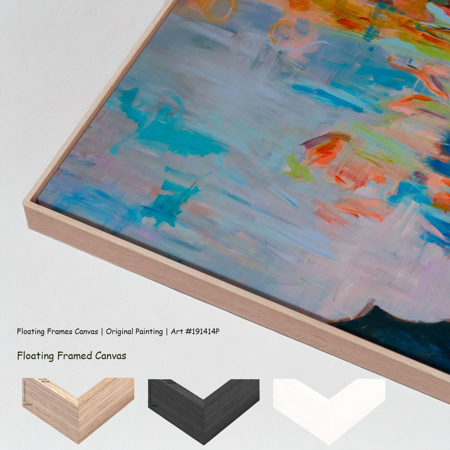 Whole, blue, green, orange Original Painting by Summer Jiang