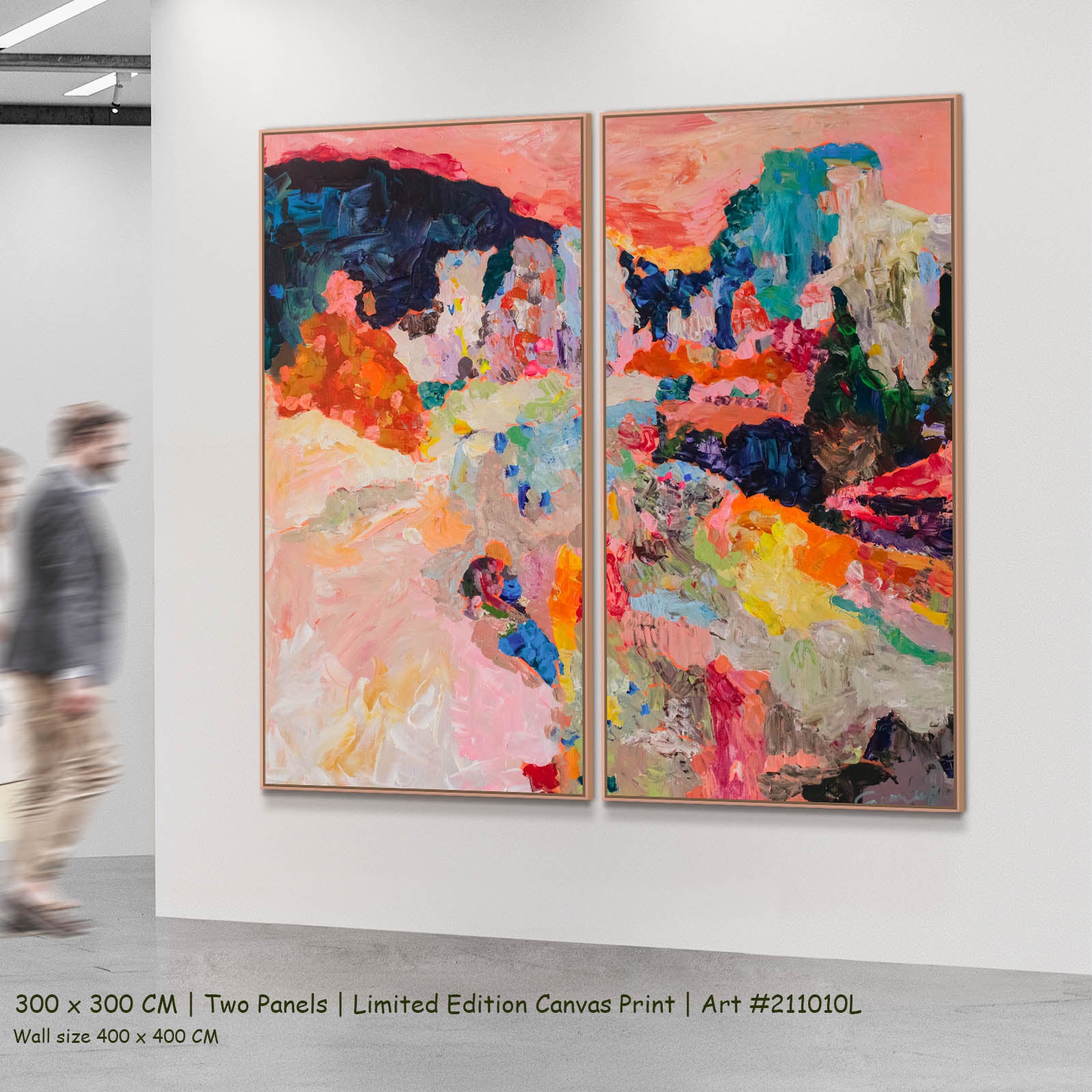 Far From Home, pink, blue Limited Edition Print by Summer Jiang