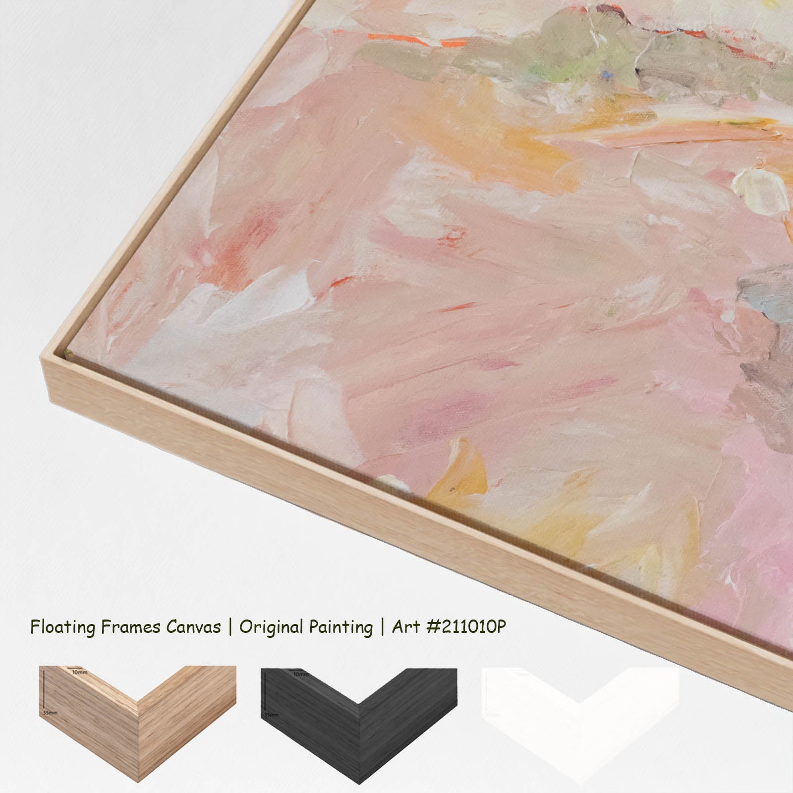Far From Home, pink, blue Original Painting by Summer Jiang
