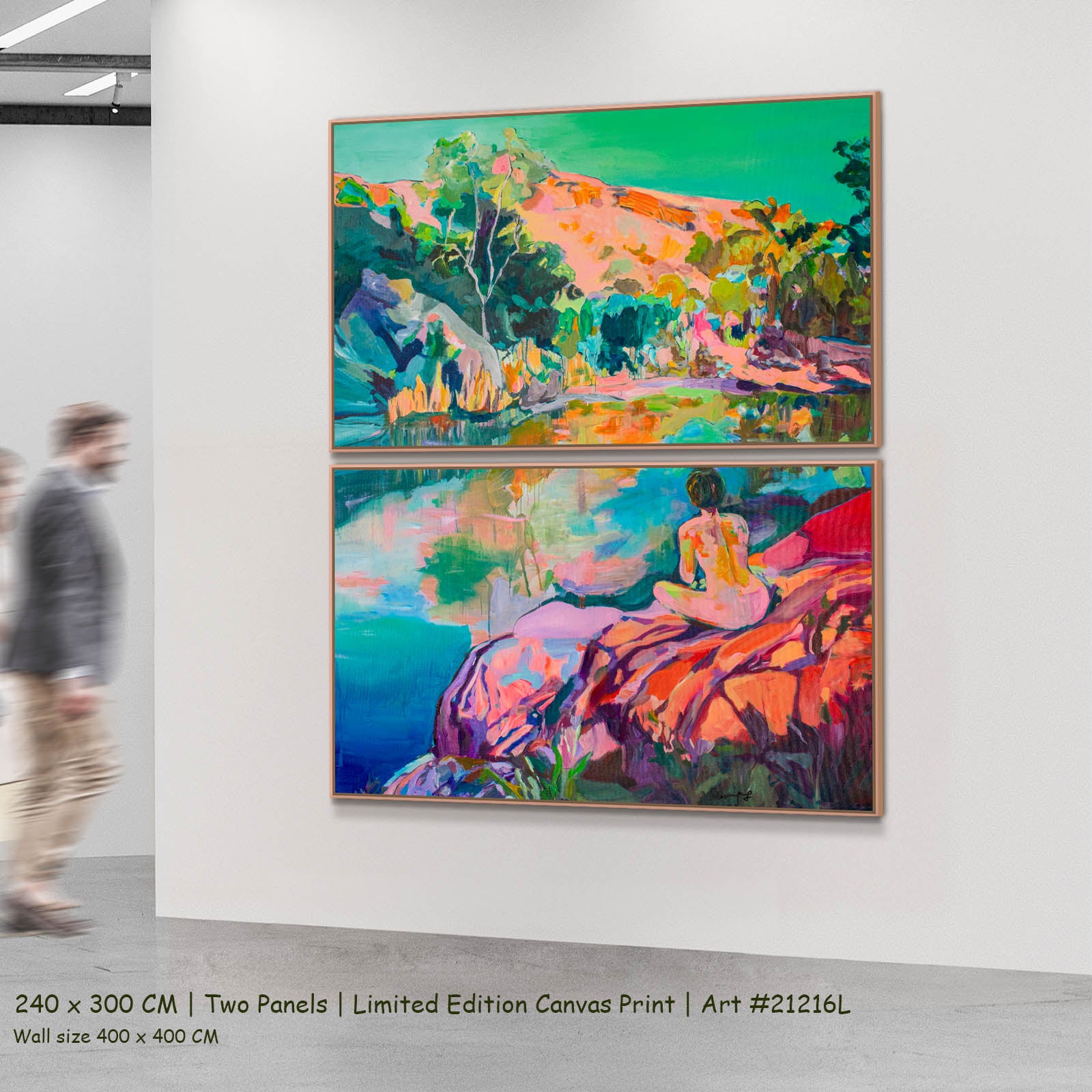 Undecorated, green, pink, blue Limited Edition Print by Summer Jiang