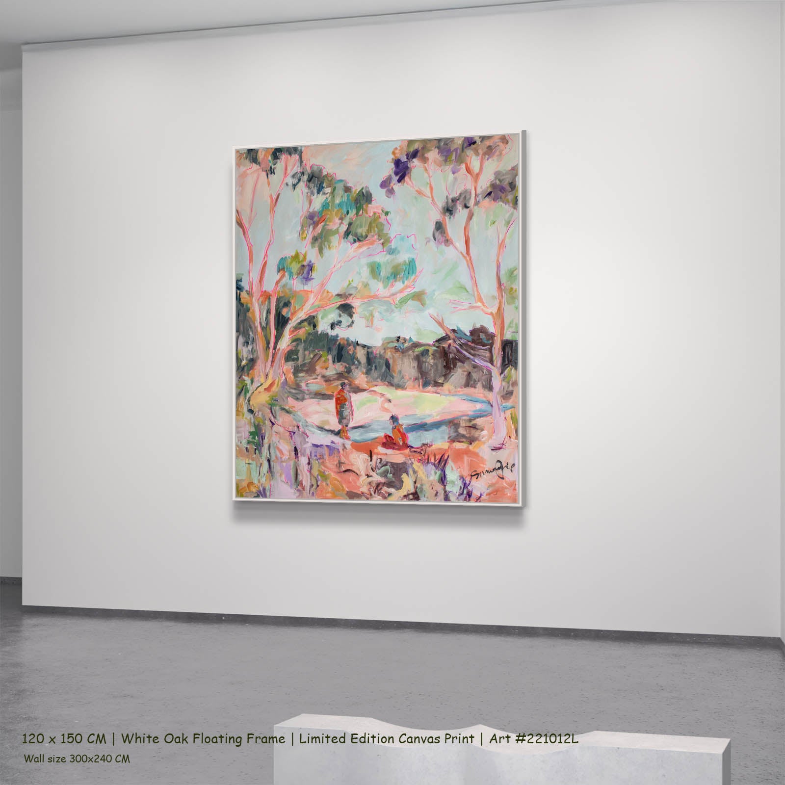 No words, pink, green, brown Limited Edition Print by Summer Jiang