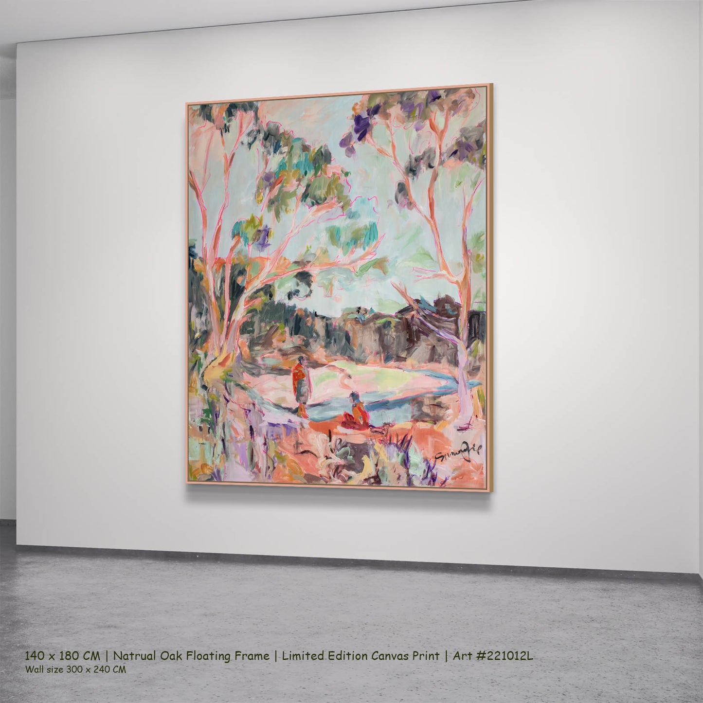 No words, pink, green, brown Limited Edition Print by Summer Jiang