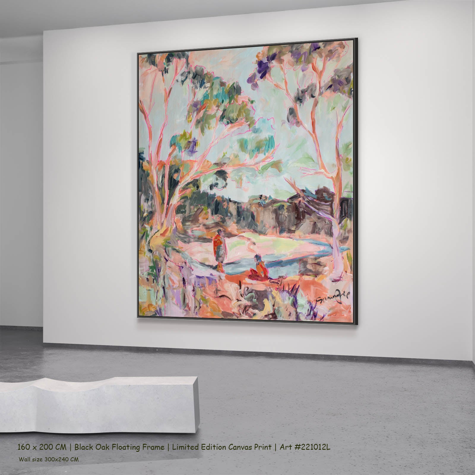 No words, pink, green, brown Limited Edition Print by Summer Jiang