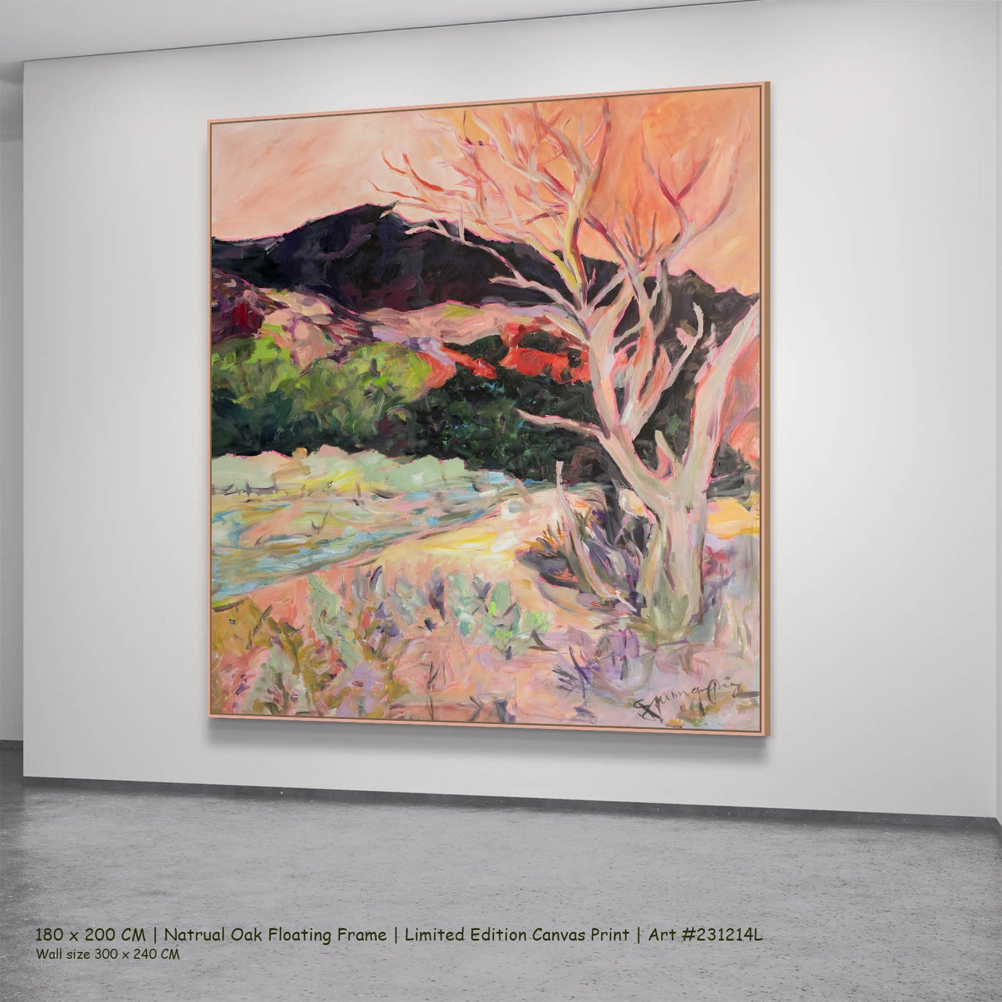 Quiet Grace, orange, green, purple Limited Edition Print by Summer Jiang