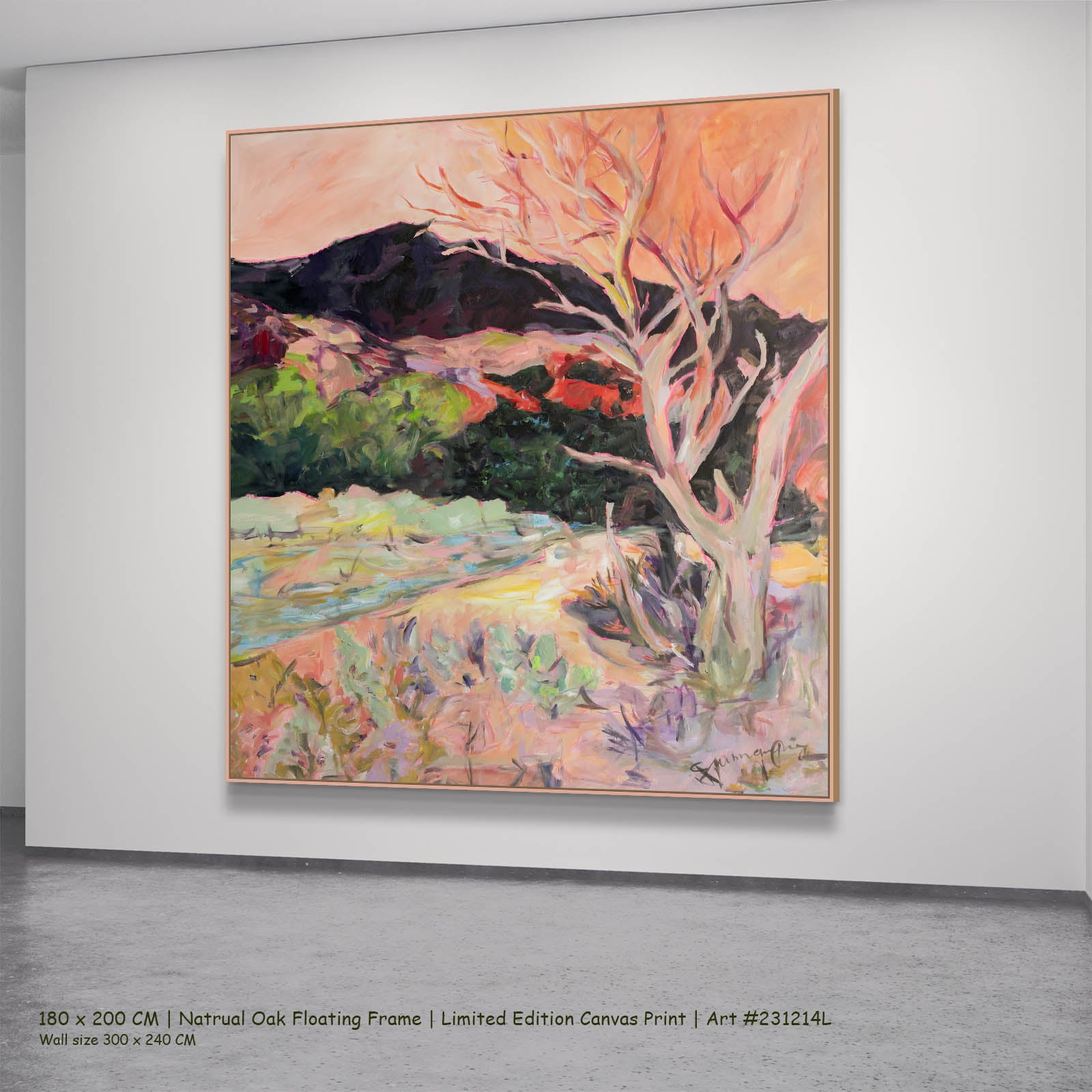 Quiet Grace, orange, green, purple Limited Edition Print by Summer Jiang