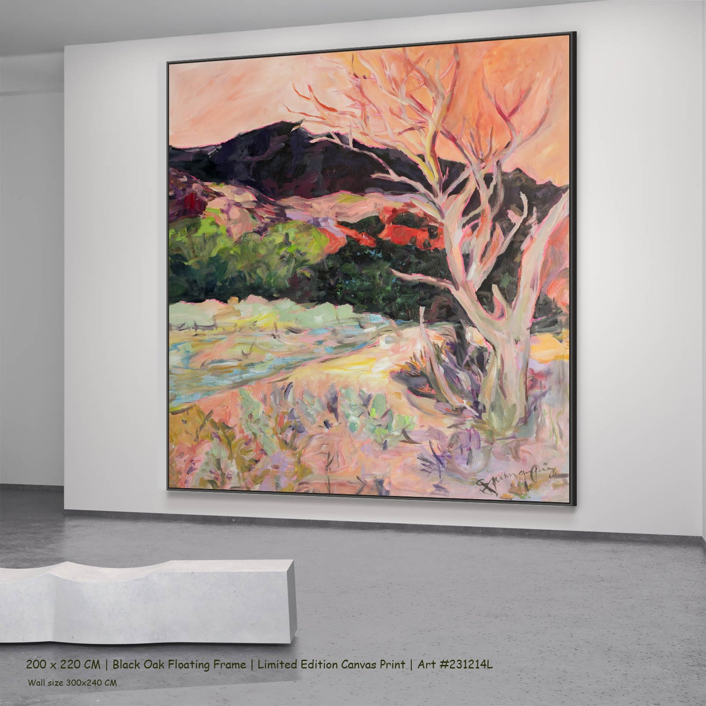 Quiet Grace, orange, green, purple Limited Edition Print by Summer Jiang