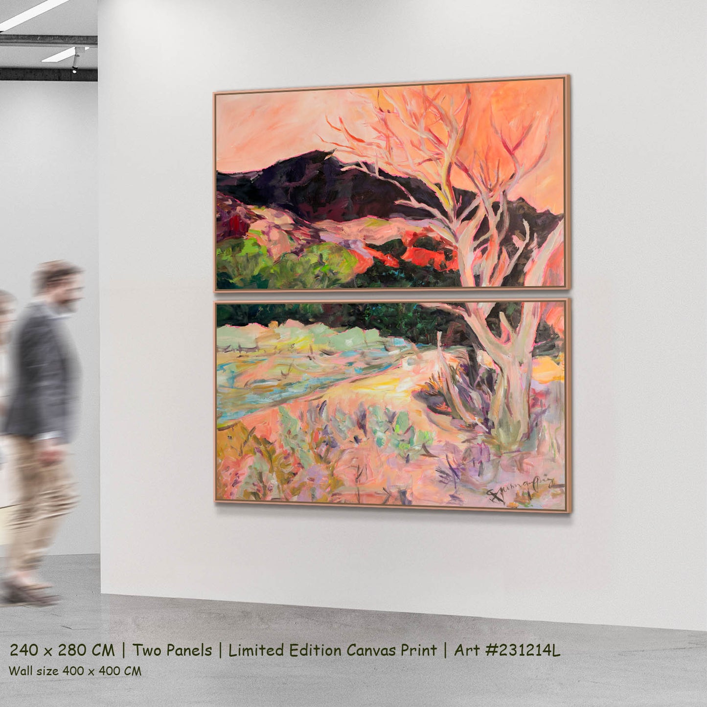Quiet Grace, orange, green, purple Limited Edition Print by Summer Jiang