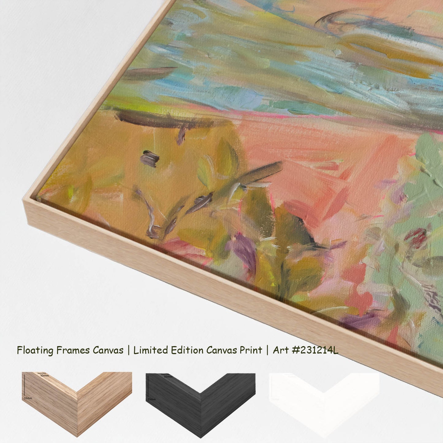 Quiet Grace, orange, green, purple Limited Edition Print by Summer Jiang