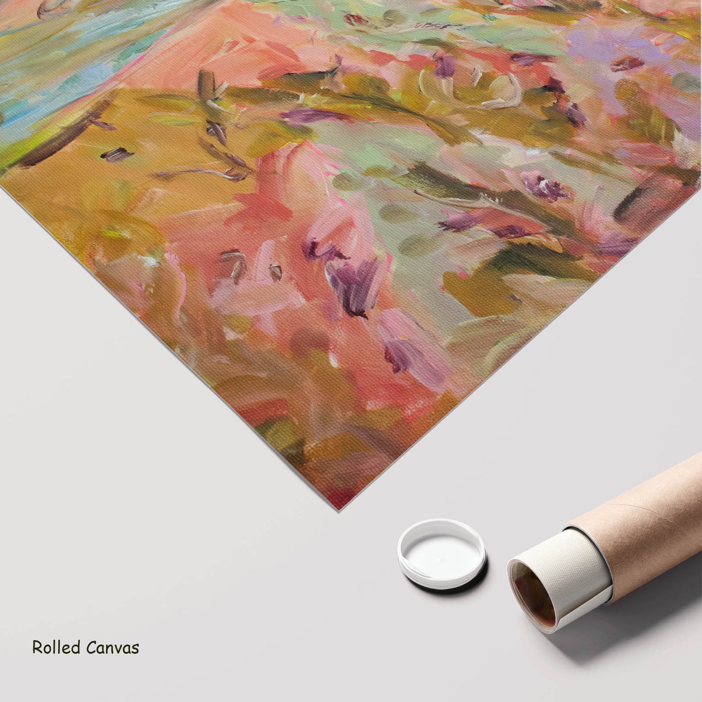 Quiet Grace, orange, green, purple Limited Edition Print by Summer Jiang