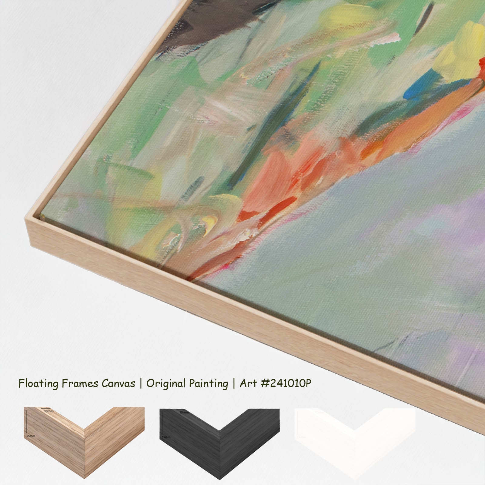 Faithful, orange, green, blue, purple Original Painting by Summer Jiang