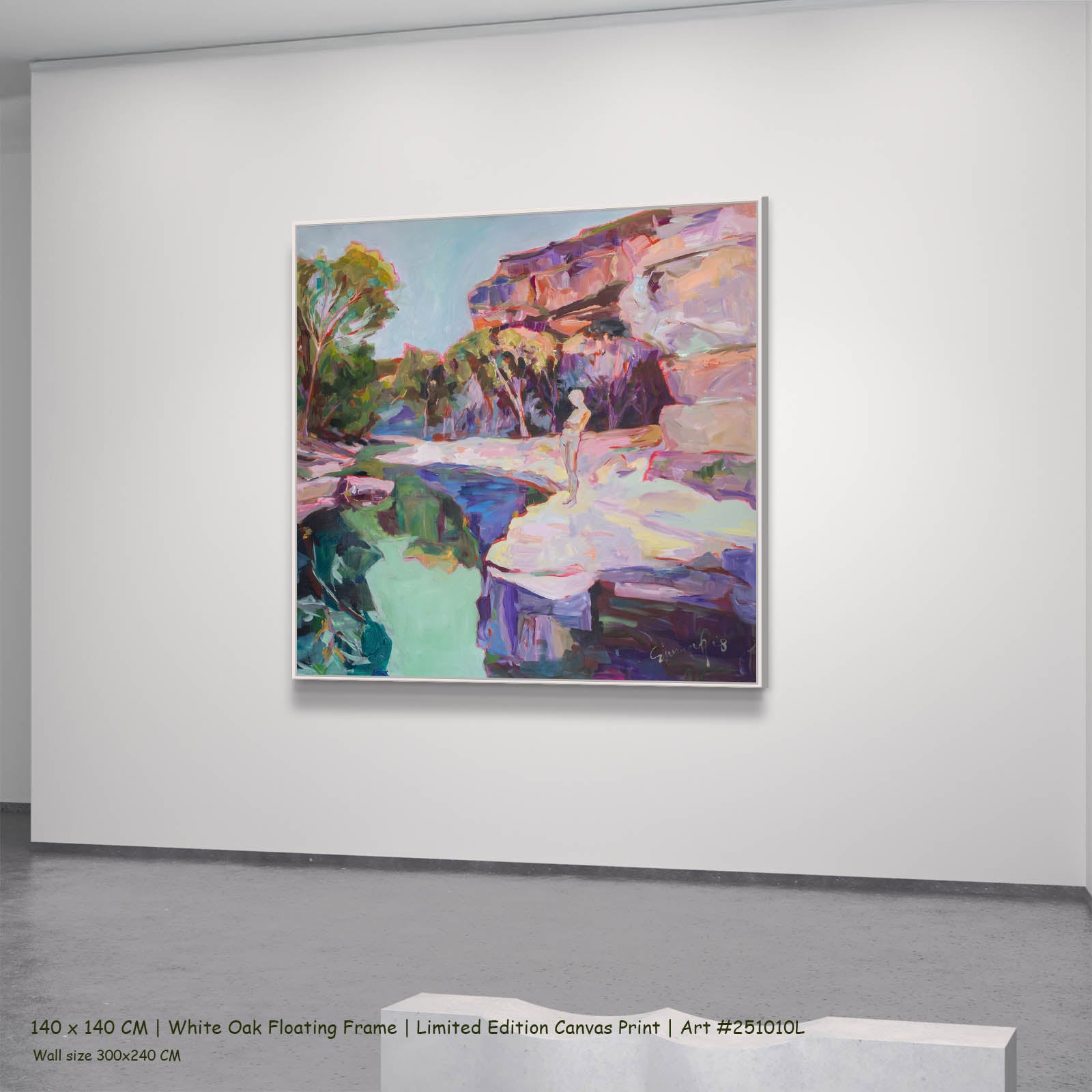 Contemplating, pink, green, blue Limited Edition Print by Summer Jiang