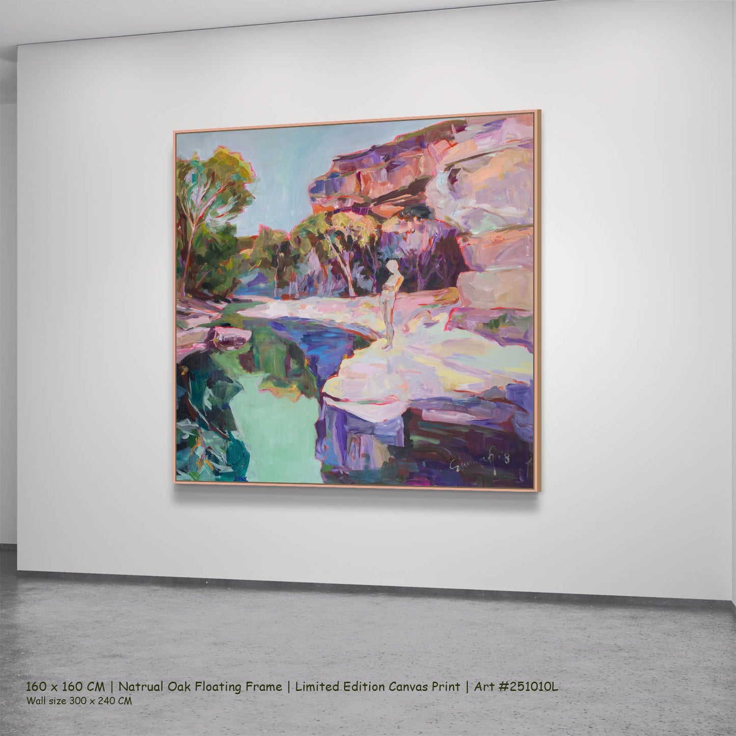 Contemplating, pink, green, blue Limited Edition Print by Summer Jiang
