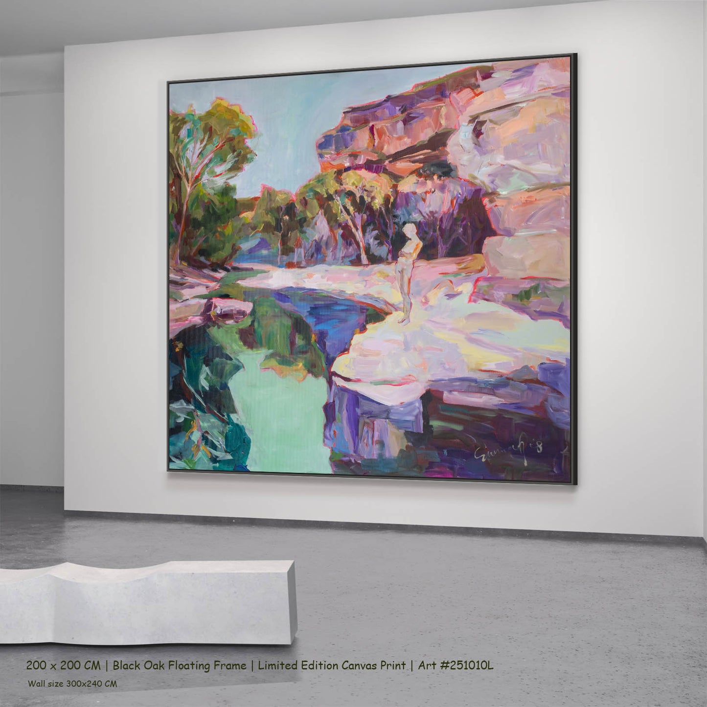 Contemplating, pink, green, blue Limited Edition Print by Summer Jiang