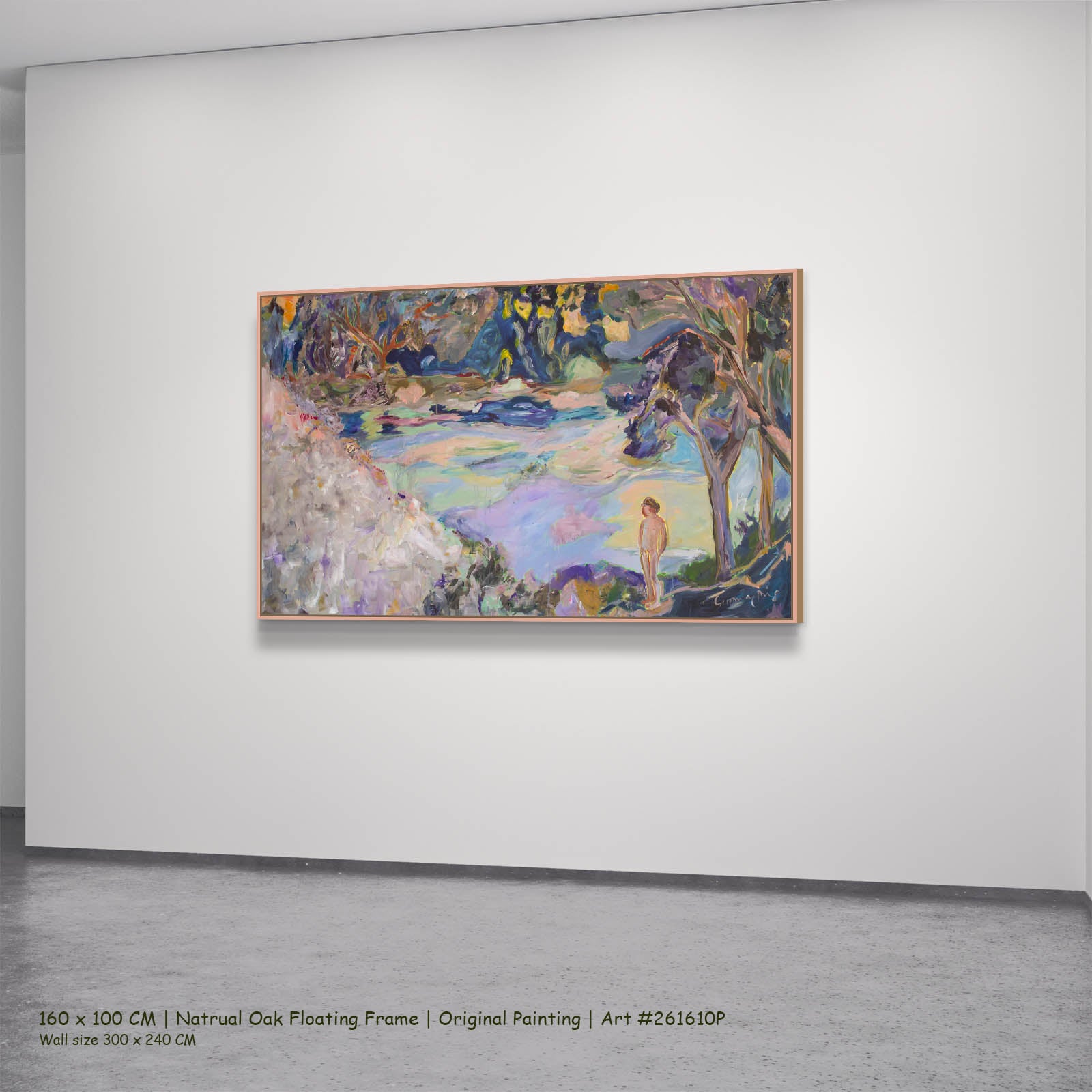 Accidental Knowing, pink, blue, purple Original Painting by Summer Jiang