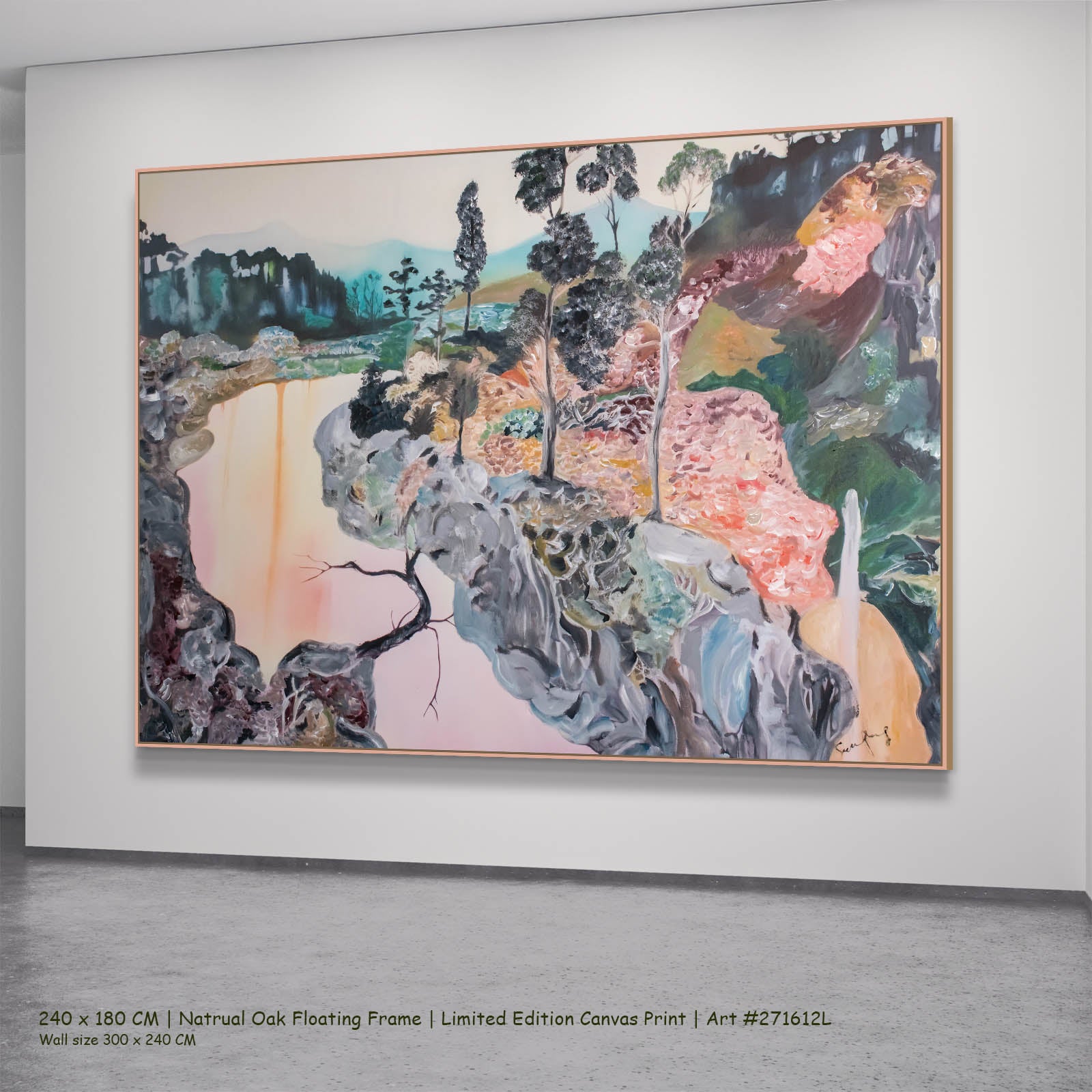 Beauty, pink, grey, green Limited Edition Print by Summer Jiang