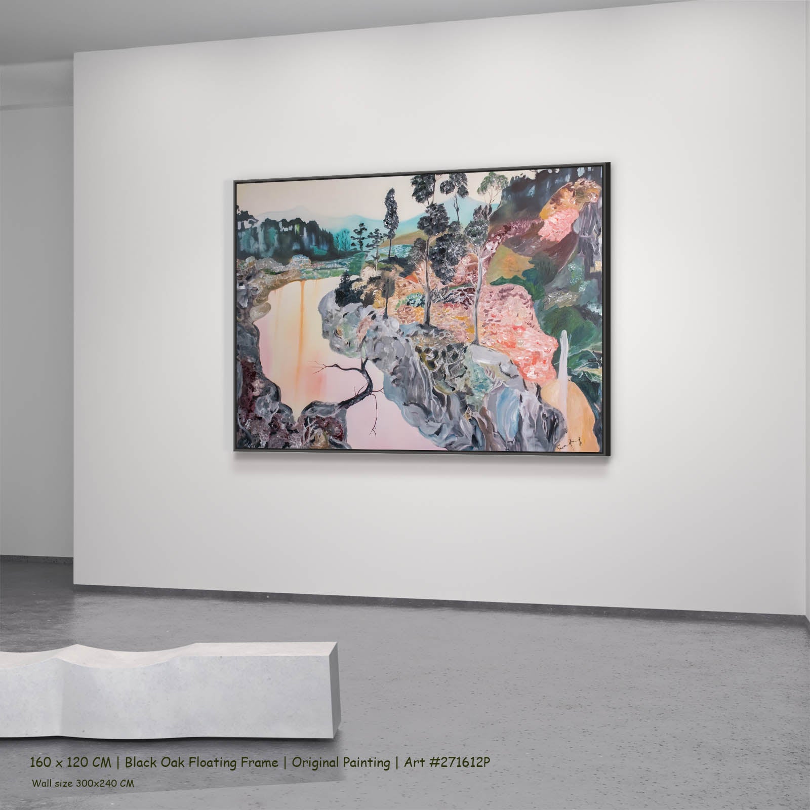 Beauty, pink, grey, green Original Painting by Summer Jiang