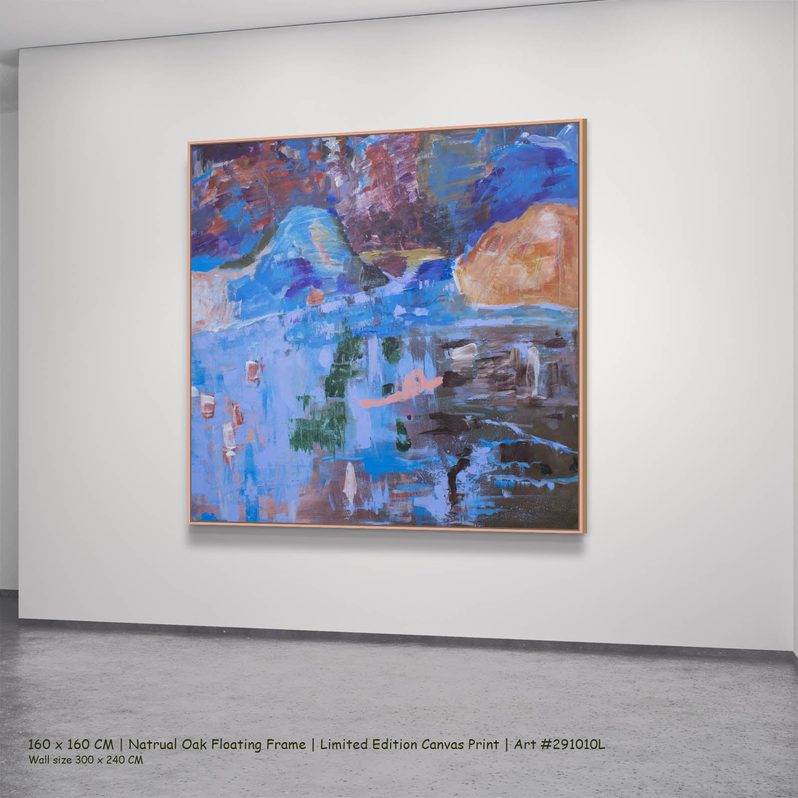Against the tide, blue, brown Limited Edition Print by Summer Jiang