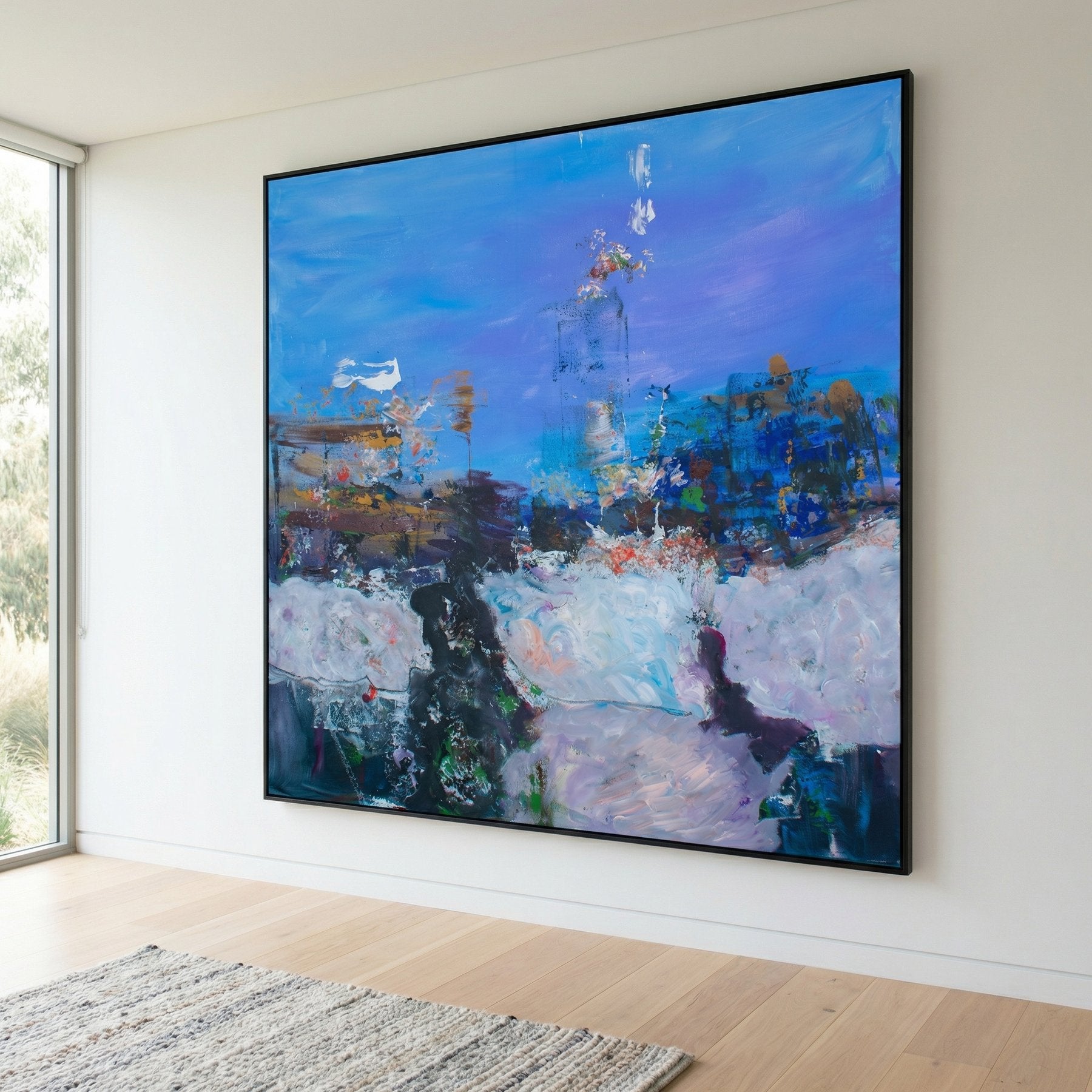 Holding On, blue, white, purple Limited Edition Print by Summer Jiang
