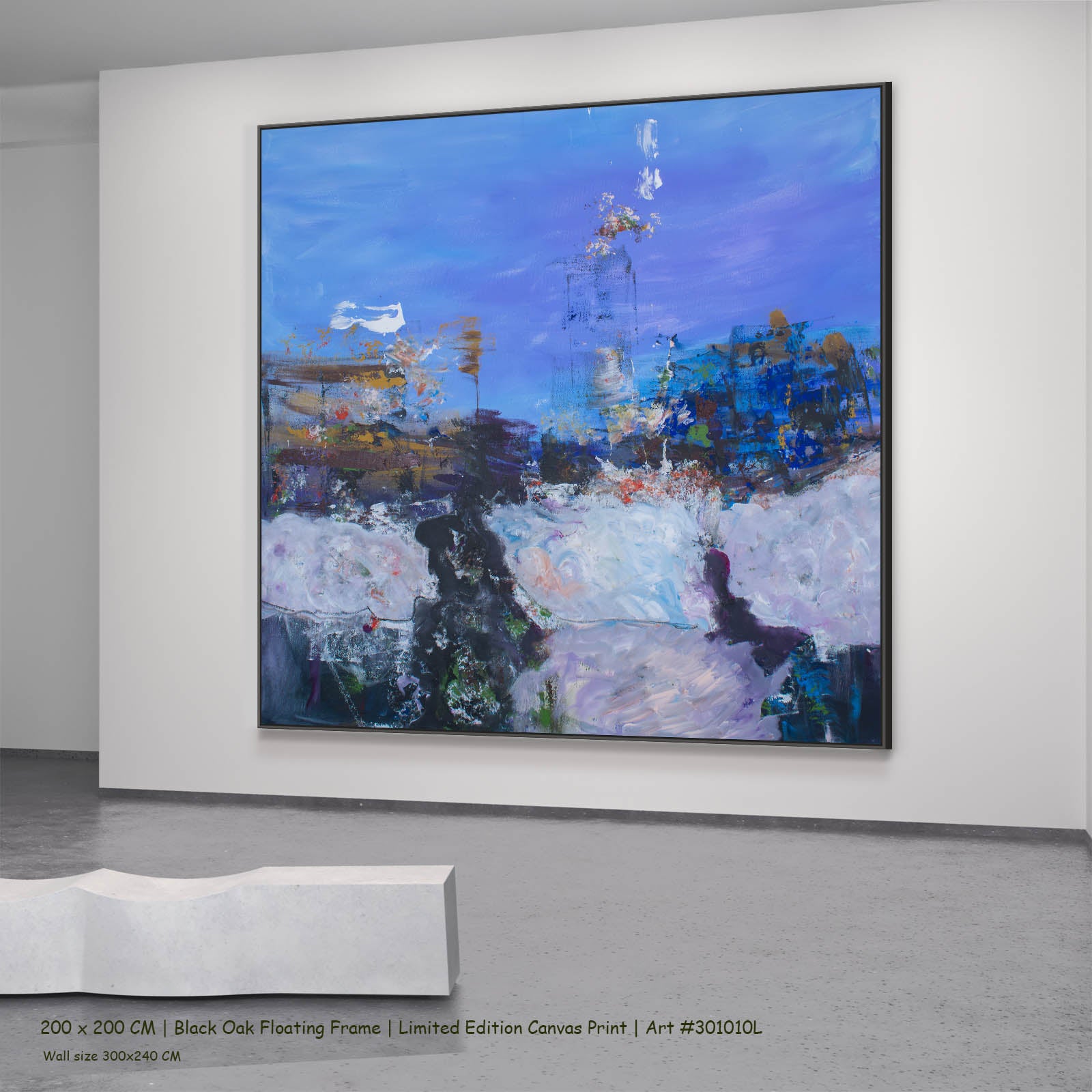 Holding On, blue, white, purple Limited Edition Print by Summer Jiang