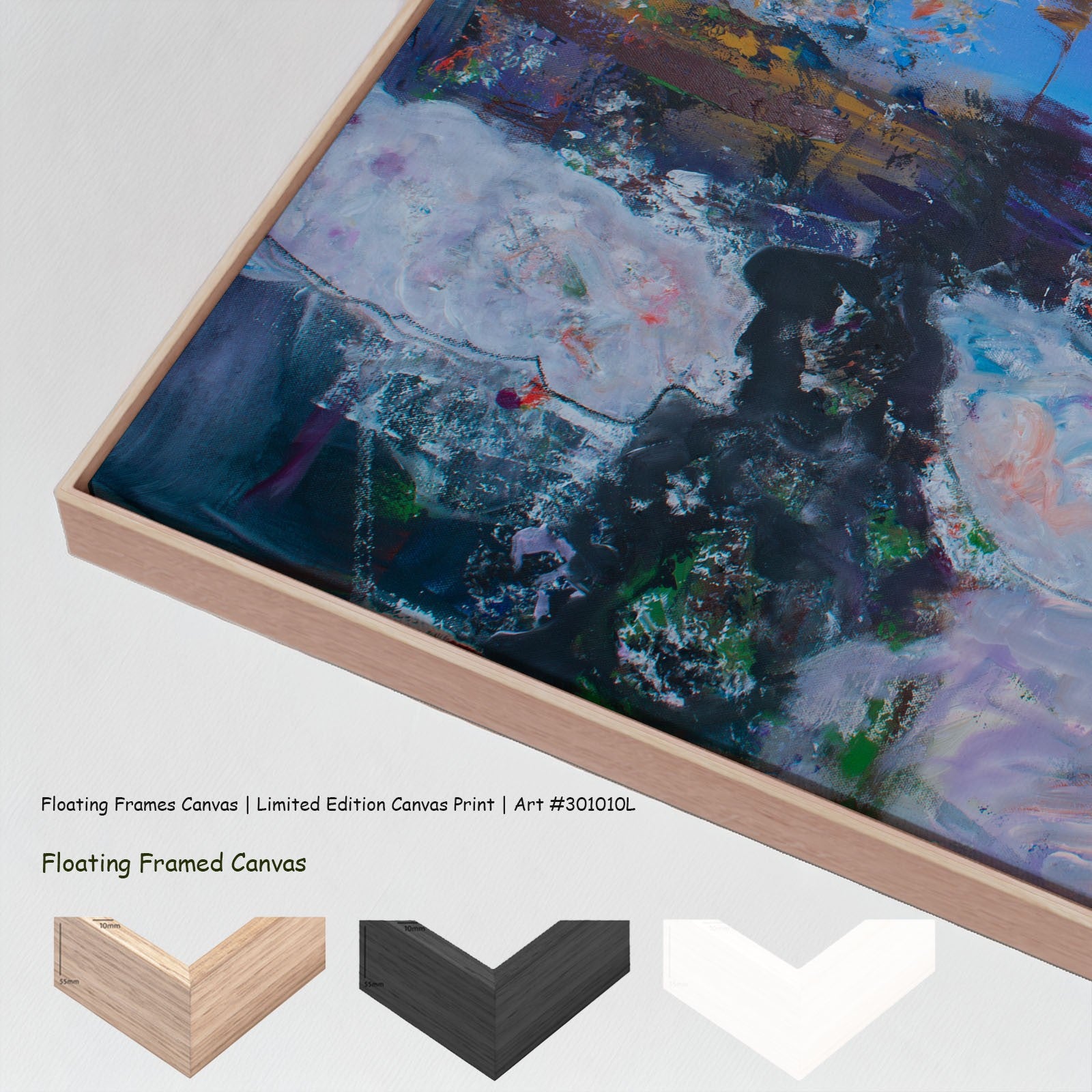 Holding On, blue, white, purple Limited Edition Print by Summer Jiang