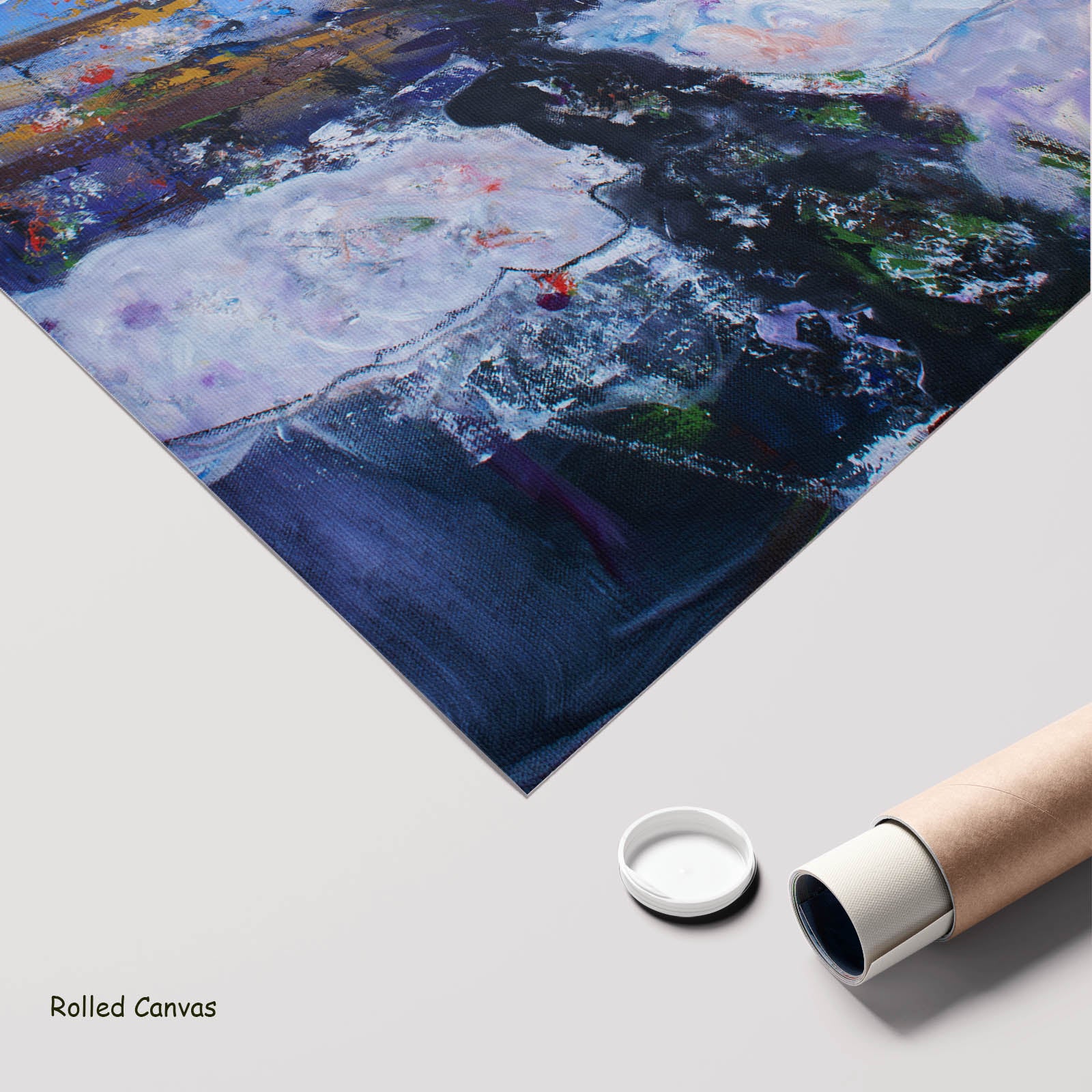 Holding On, blue, white, purple Limited Edition Print by Summer Jiang