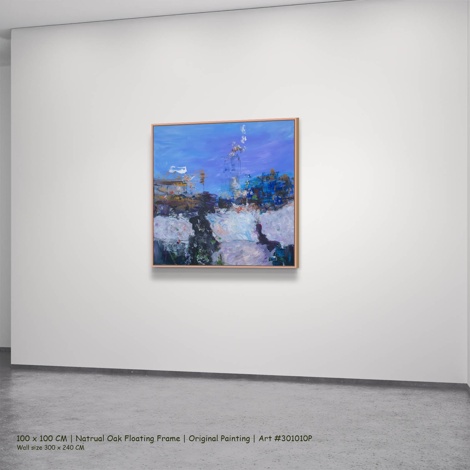 Holding On, blue, white, purple Original Painting by Summer Jiang