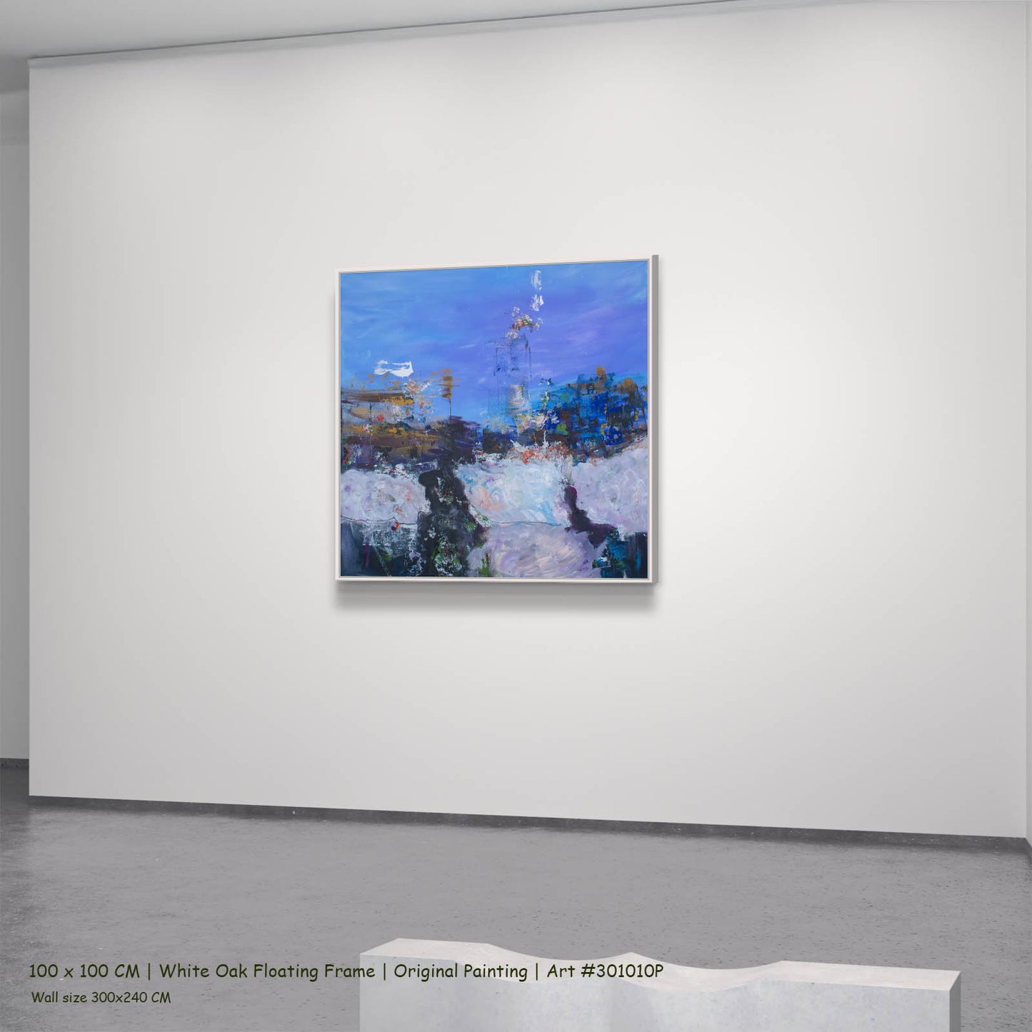Holding On, blue, white, purple Original Painting by Summer Jiang