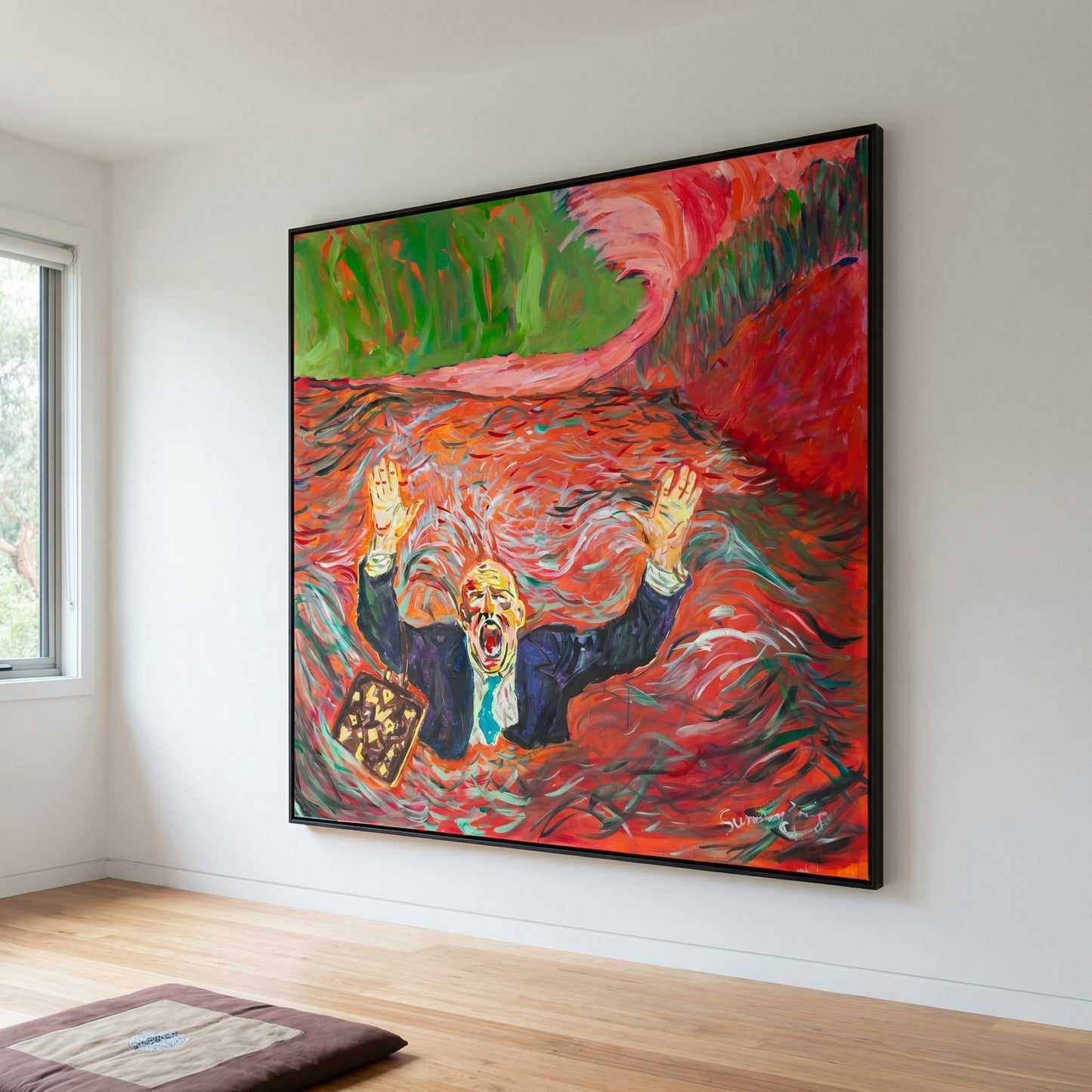 Drowning dishonesty, red, green Limited Edition Print by Summer Jiang