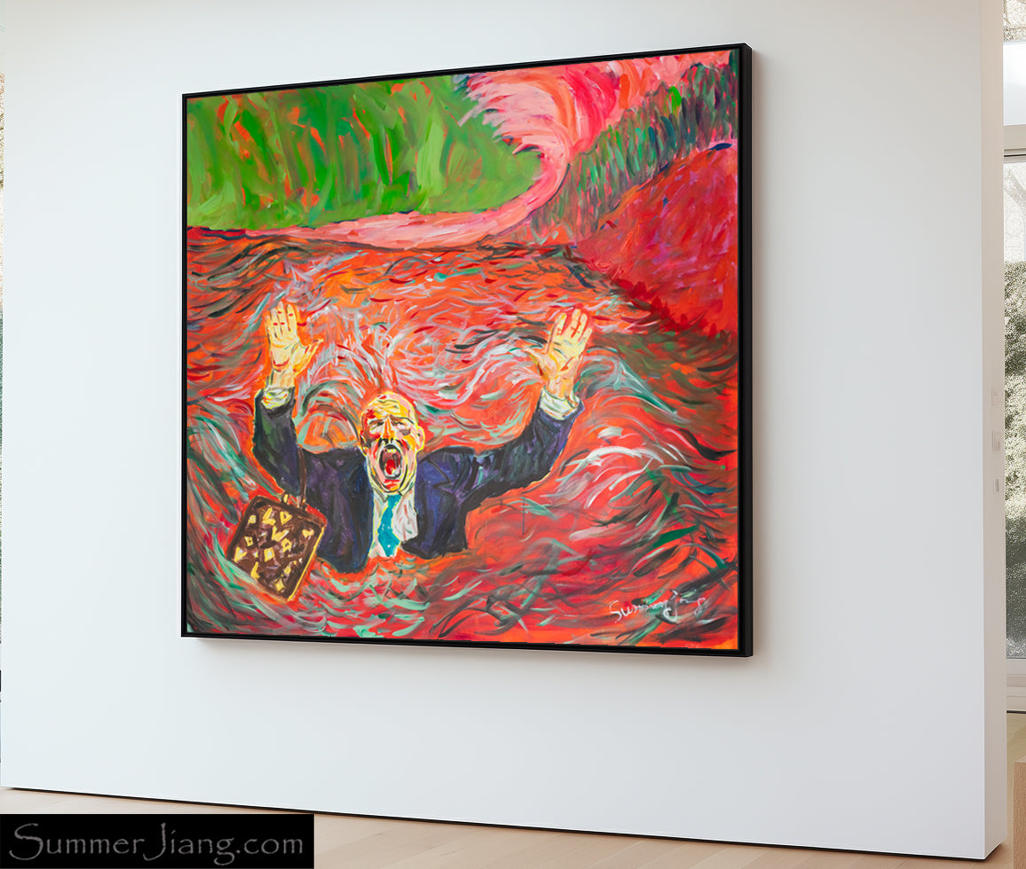 Limited edition | Drowning dishonesty | 80×80 to 300×300 CM